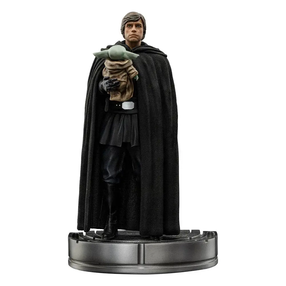 Star Wars The Mandalorian Art Scale Statue 1/10 Luke Skywalker and Grogu 21 cm termékfotó