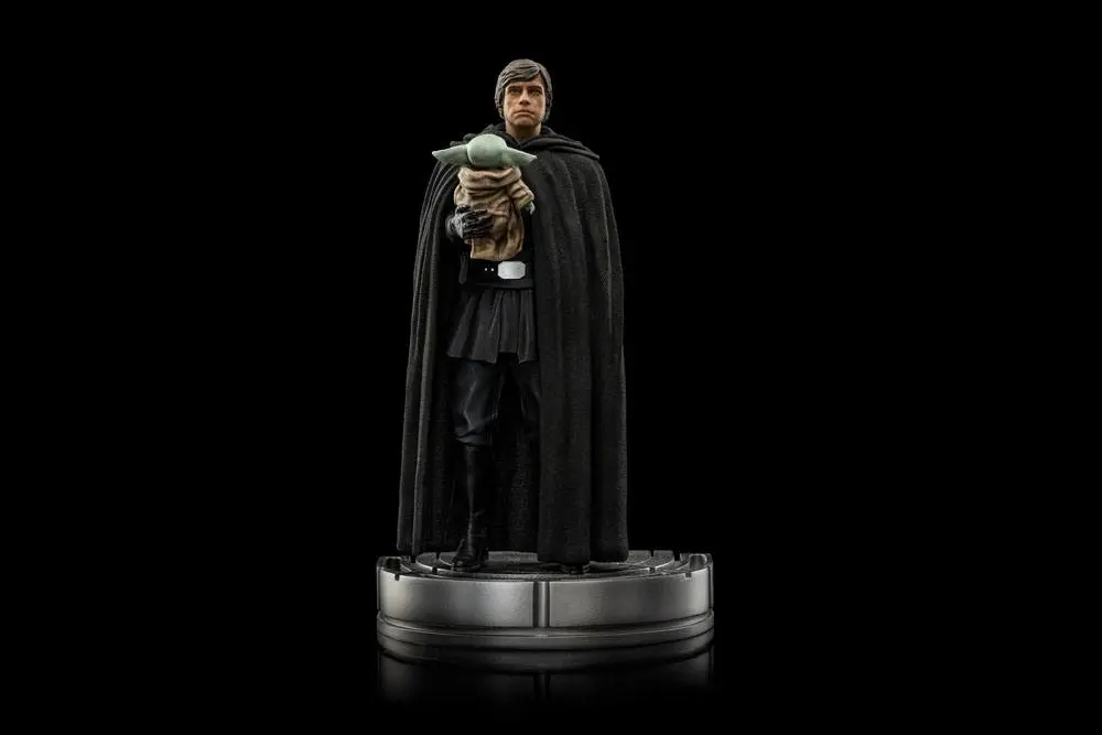 Star Wars The Mandalorian Art Scale Statue 1/10 Luke Skywalker and Grogu 21 cm termékfotó