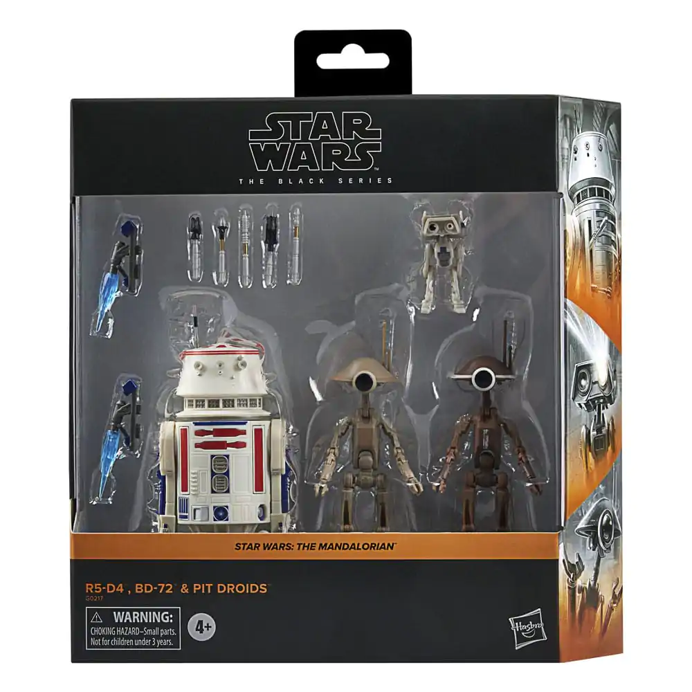 Star Wars: The Mandalorian Black Series Action Figure 4-Pack R5-D4, BD-72 &amp; Pit Droids termékfotó