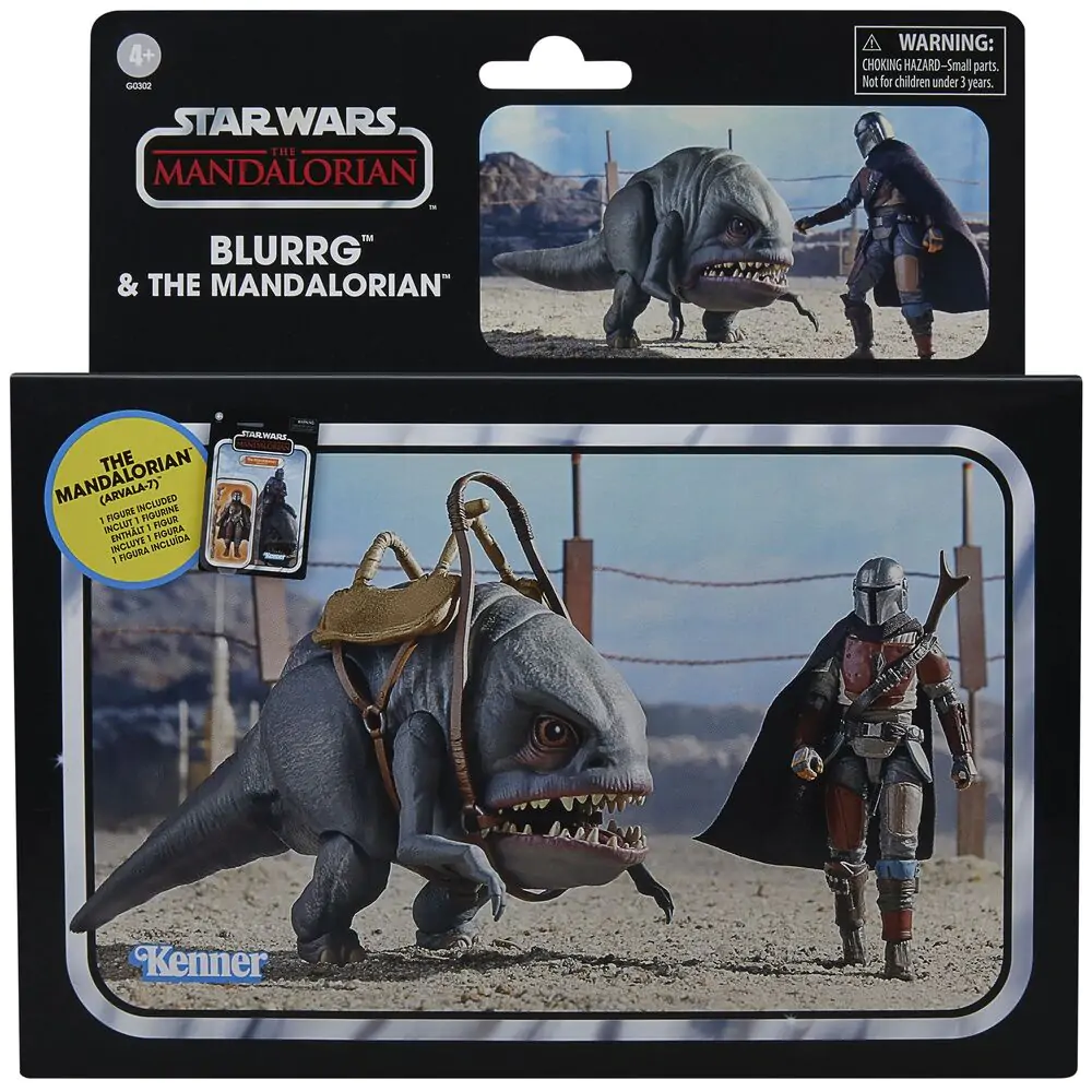 Star Wars The Mandalorian - Blurrg & Mandalorian sada 2 figúrok 9,5cm produktová fotografia