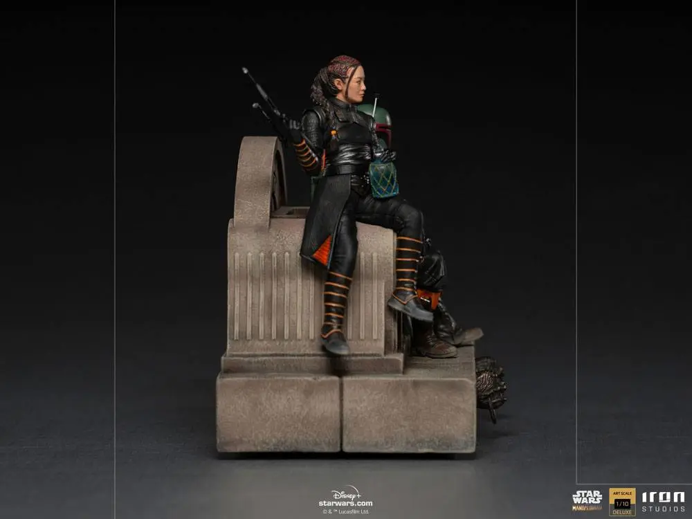 Star Wars The Mandalorian Deluxe Art Scale Socha 1/10 Boba Fett & Fennec on Throne 23 cm produktová fotografia