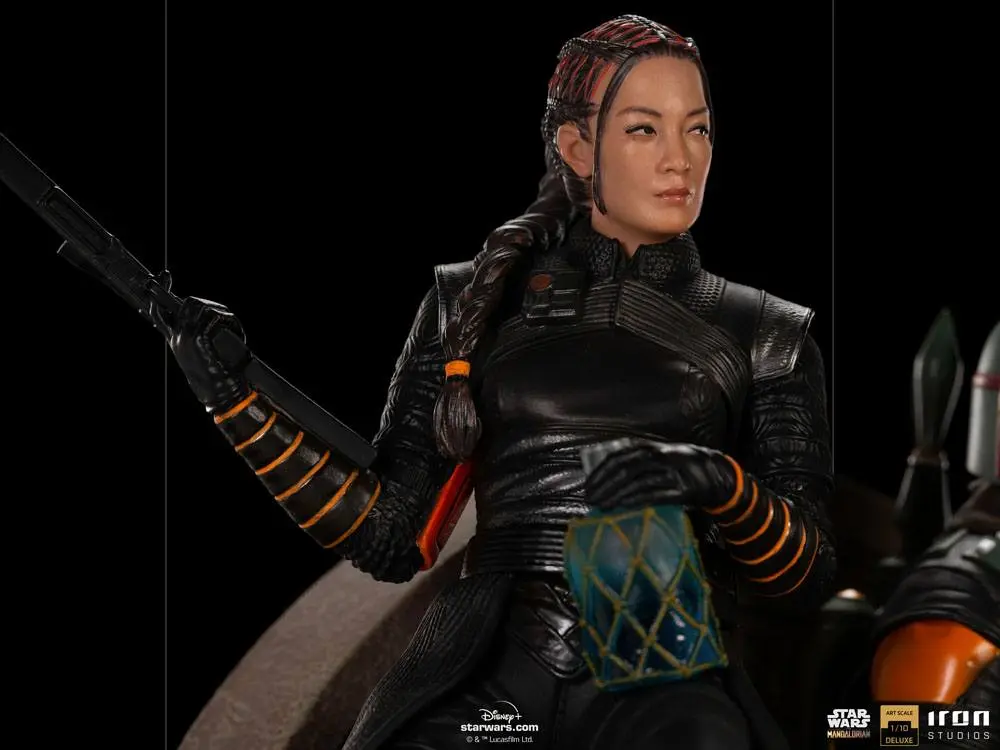 Star Wars The Mandalorian Deluxe Art Scale Socha 1/10 Boba Fett & Fennec on Throne 23 cm produktová fotografia