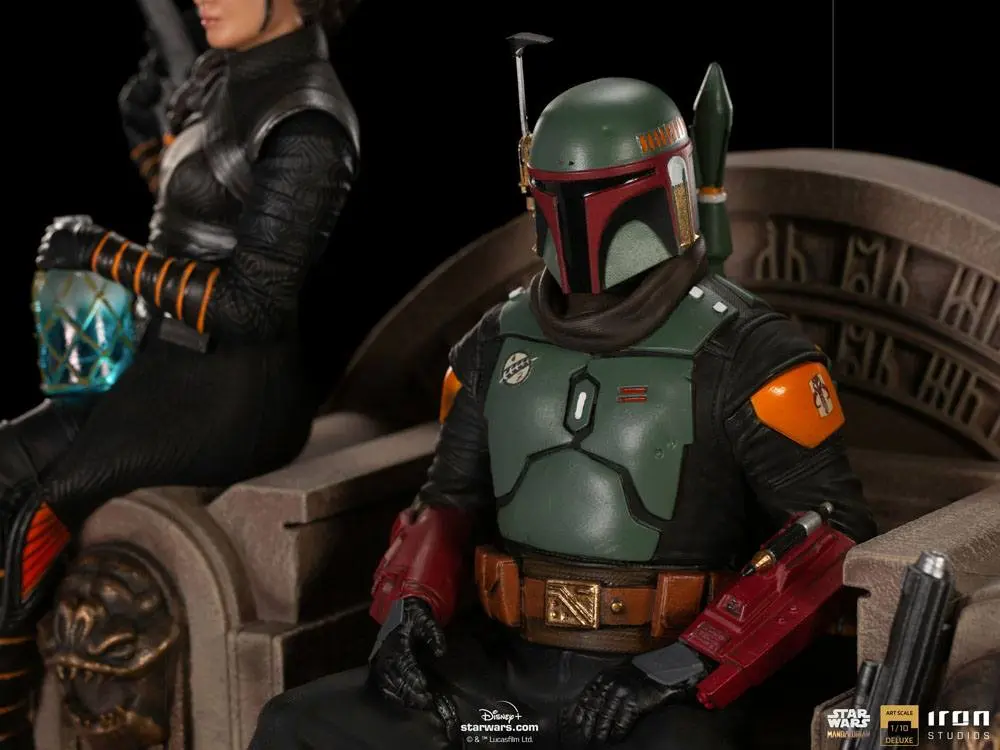 Star Wars The Mandalorian Deluxe Art Scale Socha 1/10 Boba Fett & Fennec on Throne 23 cm produktová fotografia