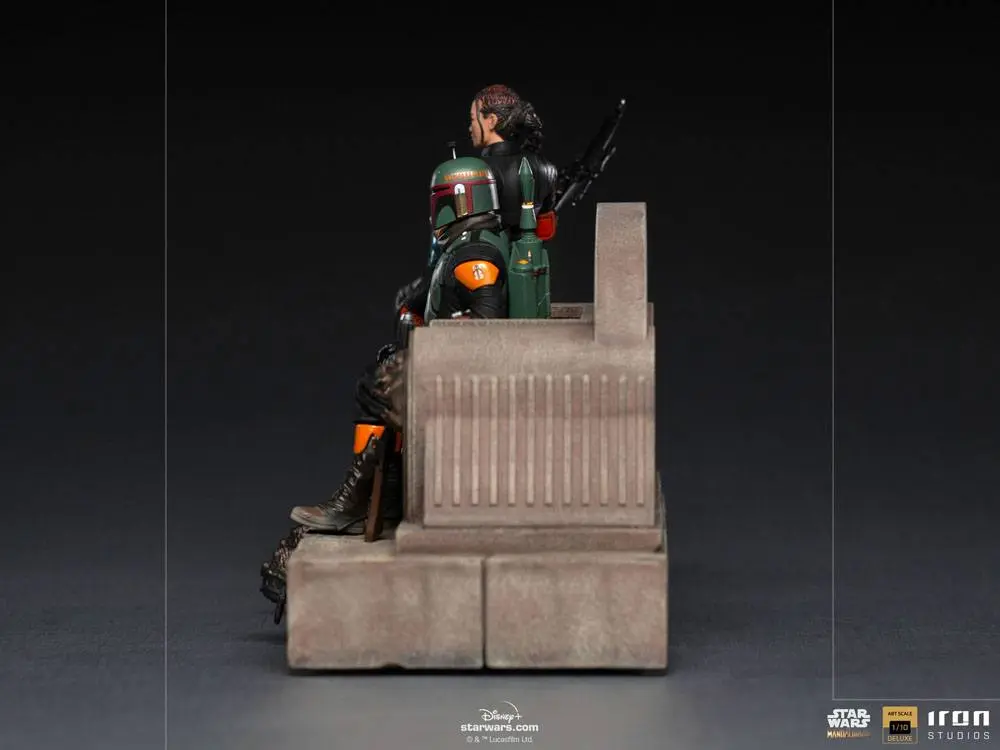 Star Wars The Mandalorian Deluxe Art Scale Socha 1/10 Boba Fett & Fennec on Throne 23 cm produktová fotografia