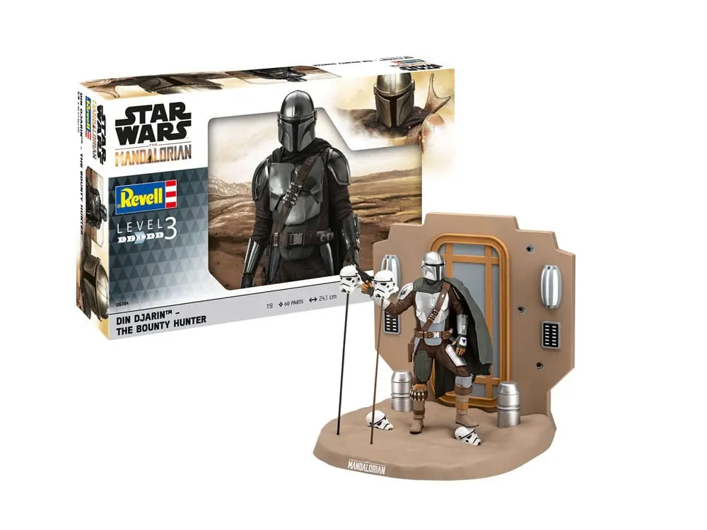 Star Wars: The Mandalorian Model Kit Din Djarin - The Bounty Hunter - Modelová stavebnica produktová fotografia