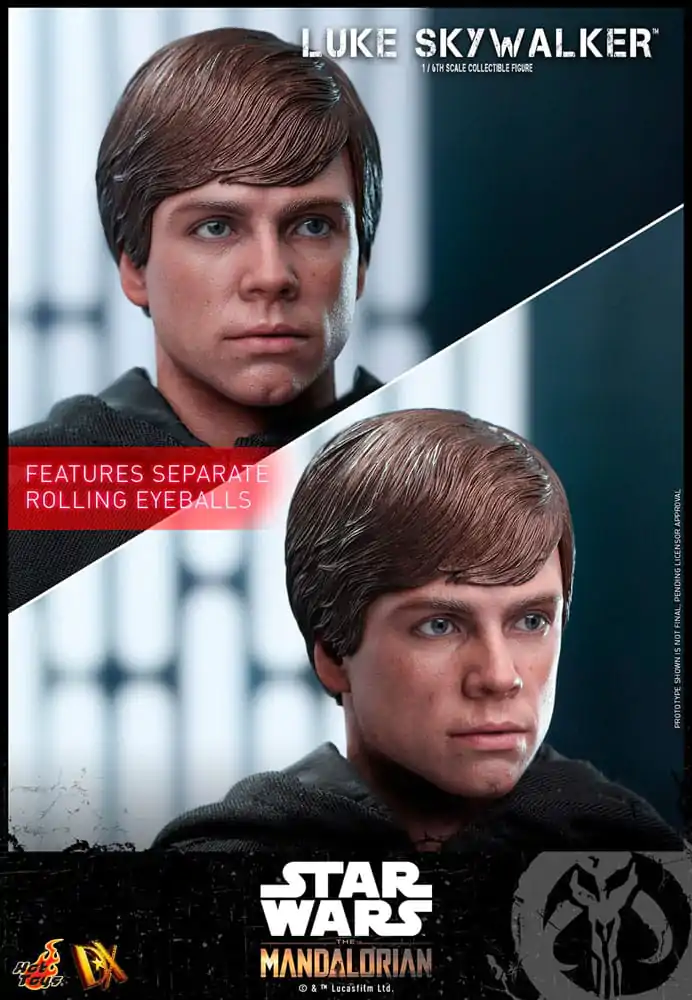 Star Wars: The Mandalorian DX akčná figúrka 1/6 Luke Skywalker deluxe verzia limitált kiadás 30 cm termékfotó