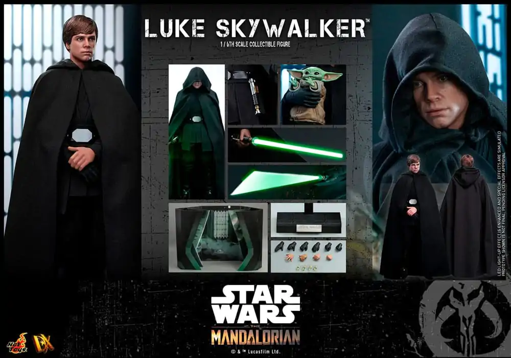 Star Wars: The Mandalorian DX akčná figúrka 1/6 Luke Skywalker deluxe verzia limitált kiadás 30 cm termékfotó