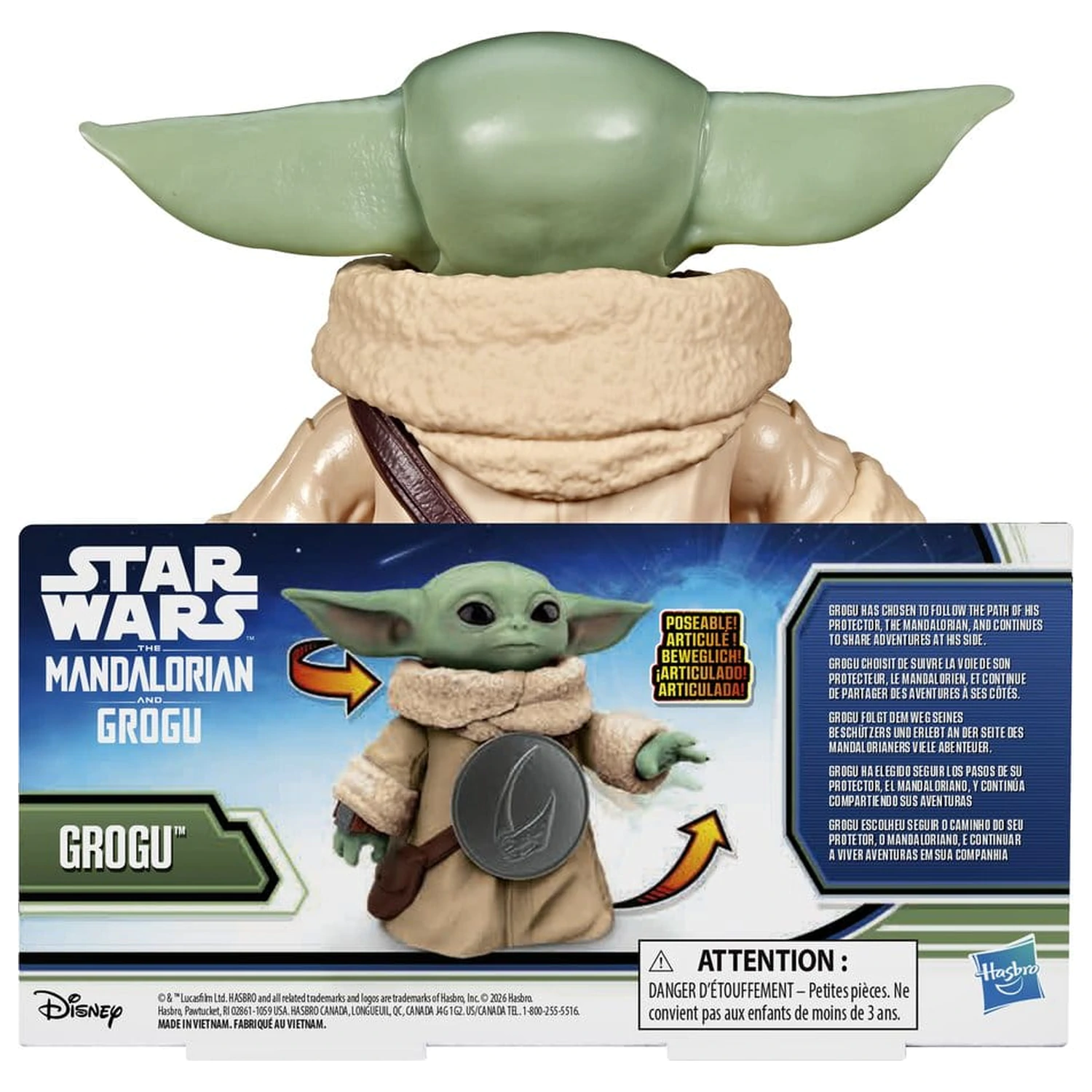 Star Wars: The Mandalorian & Grogu akčná figúrka Grogu 17 cm produktová fotografia