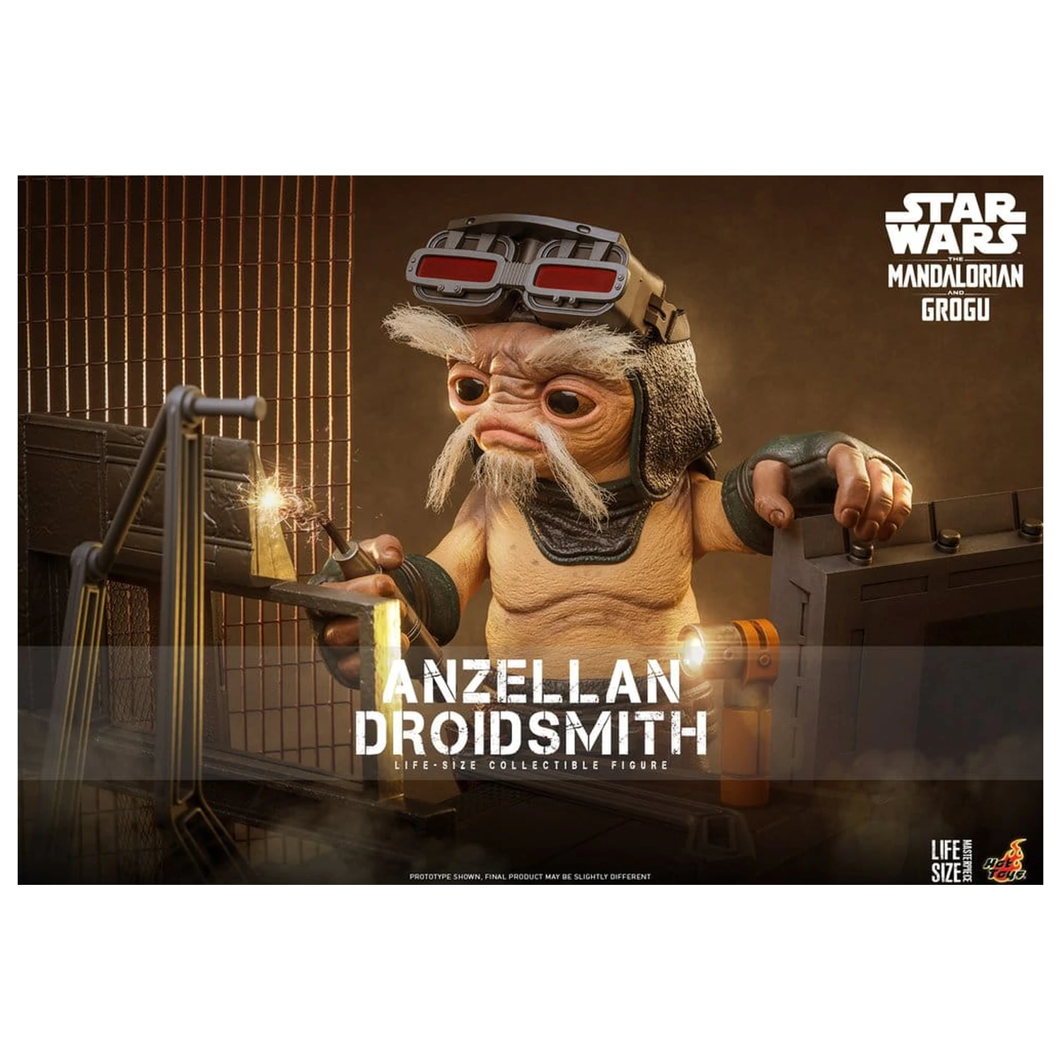 Star Wars: The Mandalorian & Grogu Life-Size Figúrka Anzellan Droidsmith 27 cm produktová fotografia