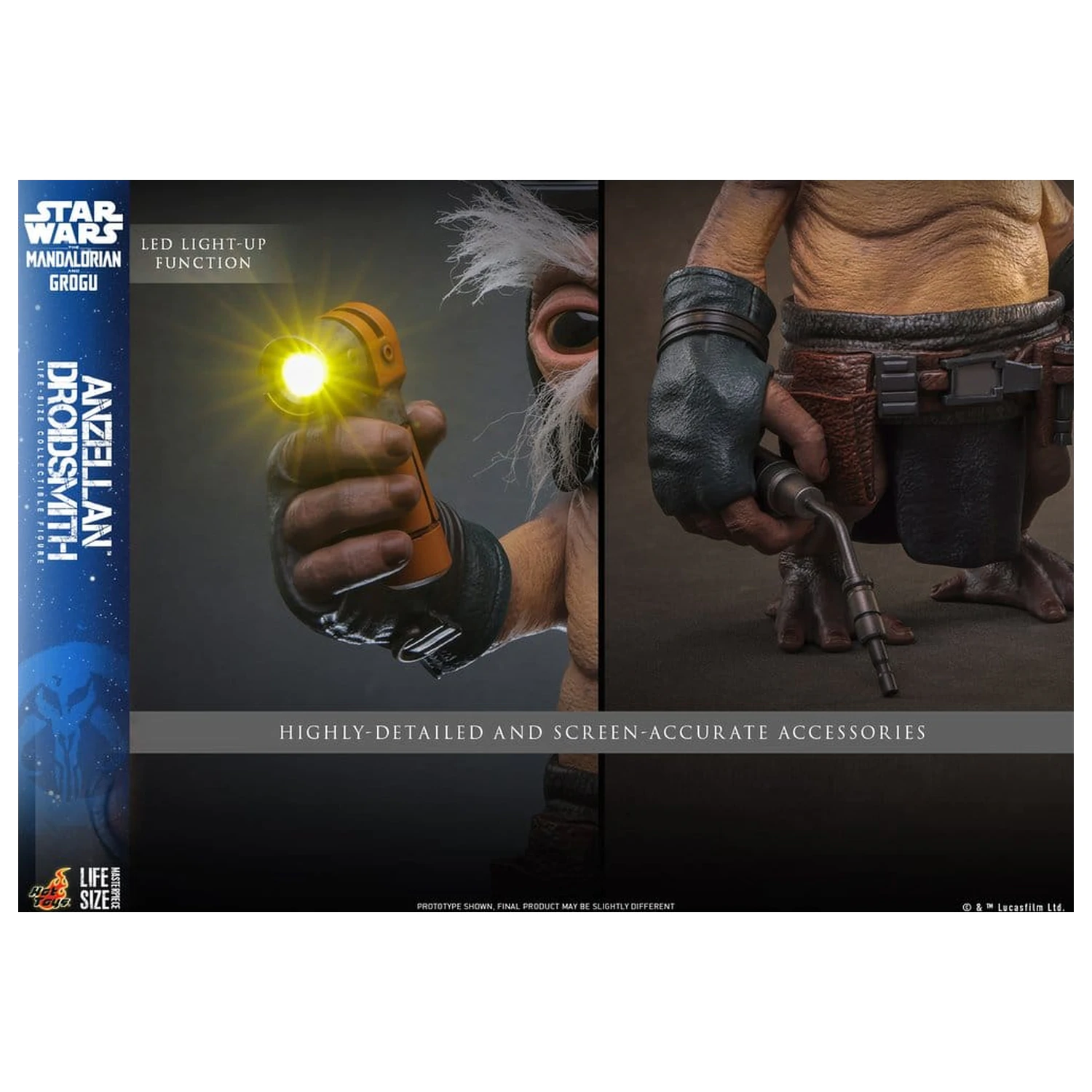 Star Wars: The Mandalorian & Grogu Life-Size Figúrka Anzellan Droidsmith 27 cm produktová fotografia