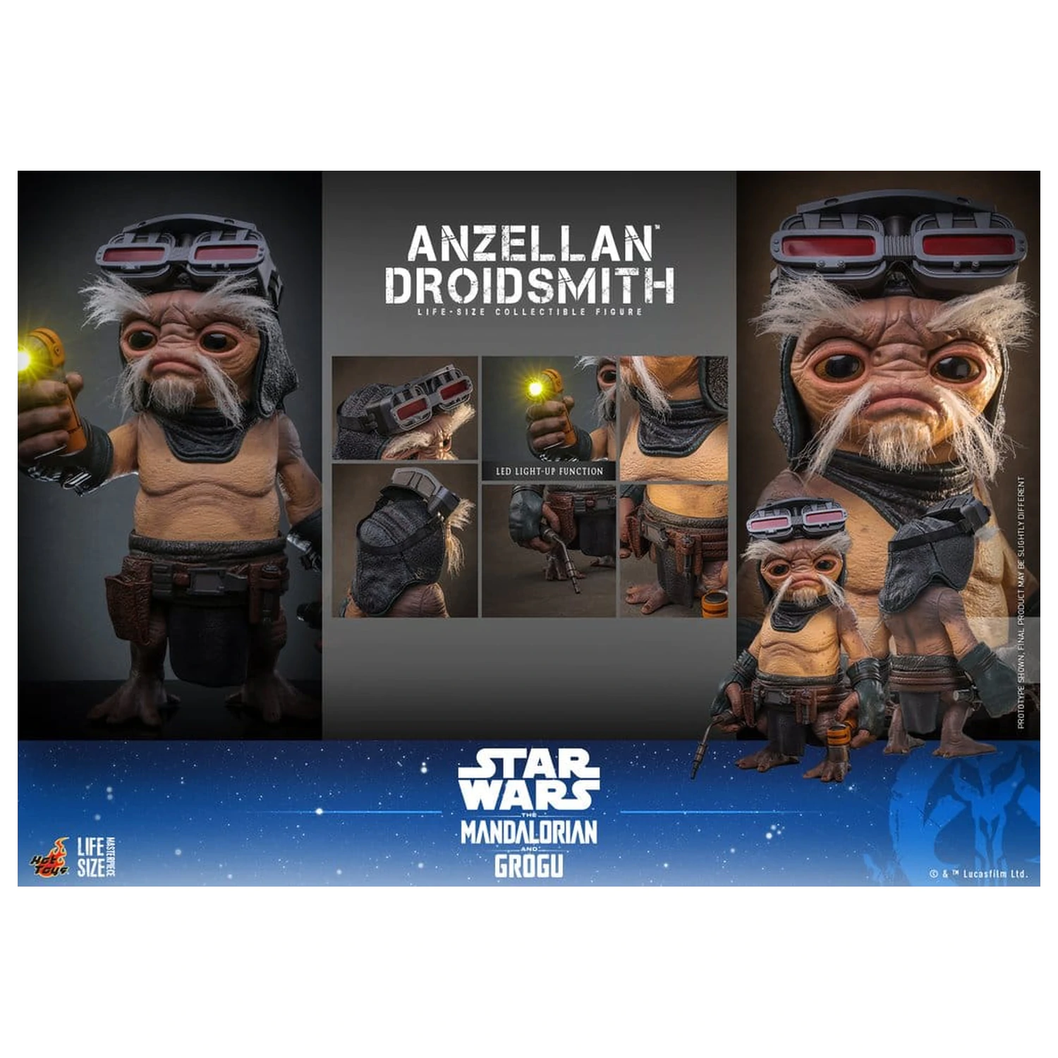 Star Wars: The Mandalorian & Grogu Life-Size Figúrka Anzellan Droidsmith 27 cm produktová fotografia