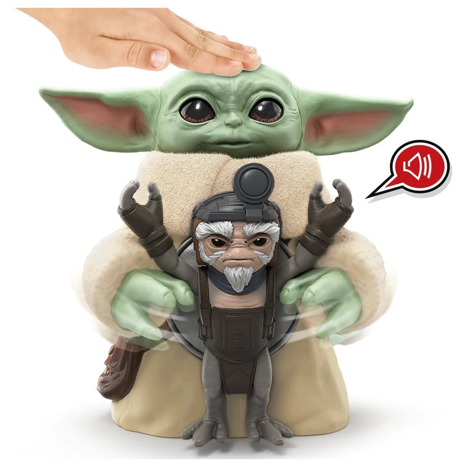Star Wars: The Mandalorian & Grogu Elektronická akčná figúrka Huggin' Grogu & Anzellan 17 cm produktová fotografia