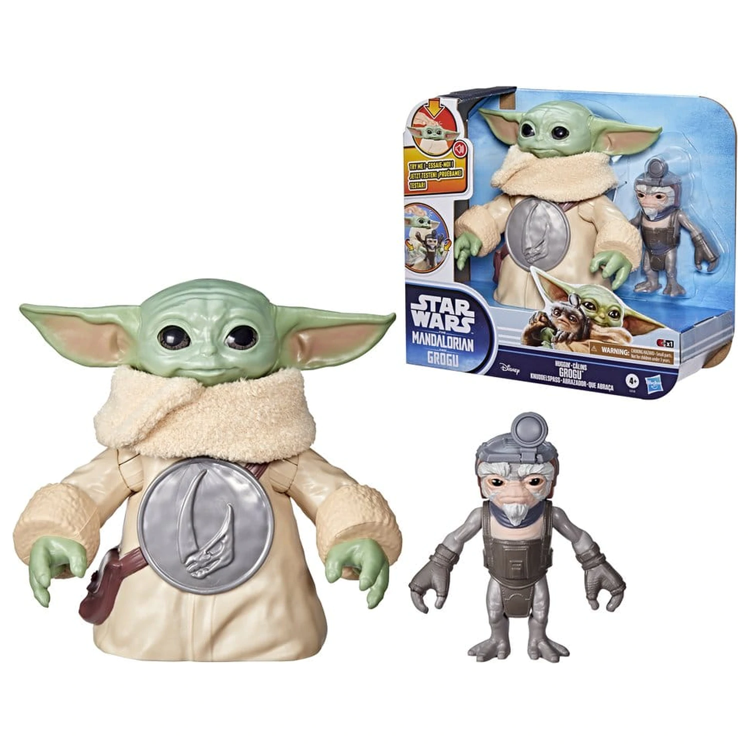 Star Wars: The Mandalorian & Grogu Elektronická akčná figúrka Huggin' Grogu & Anzellan 17 cm produktová fotografia