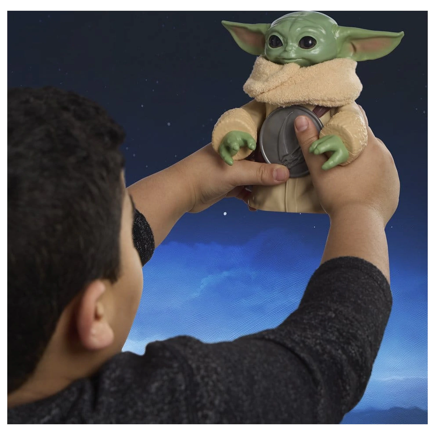 Star Wars: The Mandalorian & Grogu Elektronická akčná figúrka Huggin' Grogu & Anzellan 17 cm produktová fotografia