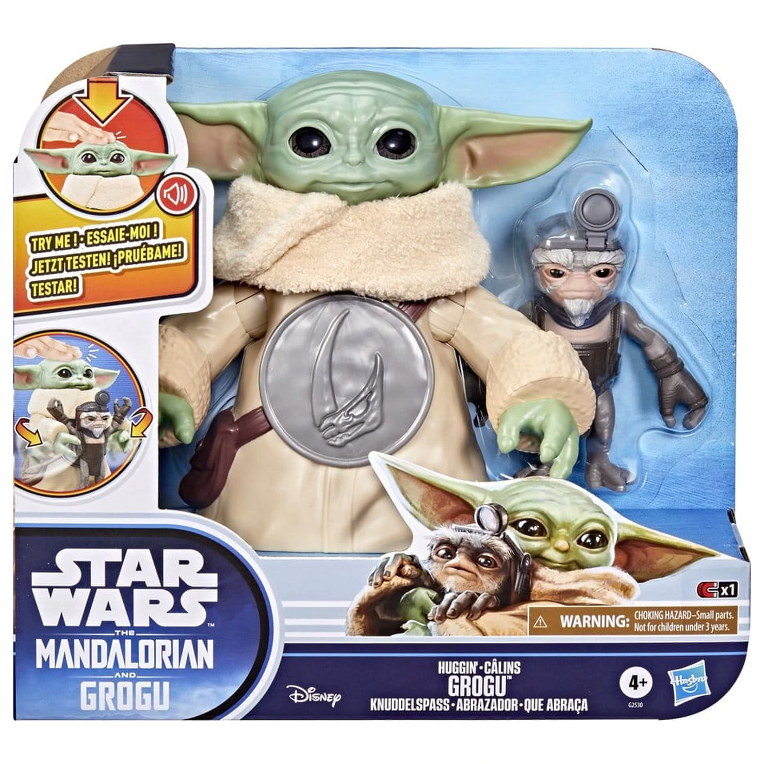 Star Wars: The Mandalorian & Grogu Elektronická akčná figúrka Huggin' Grogu & Anzellan 17 cm produktová fotografia