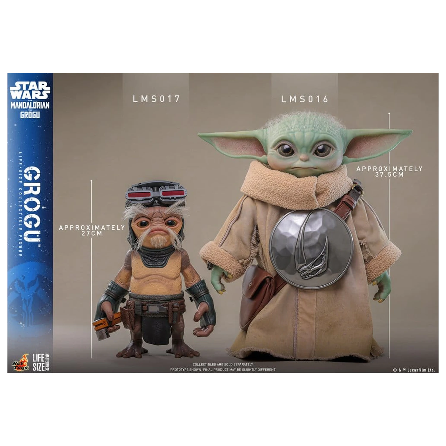 Star Wars: The Mandalorian & Grogu životná veľkosť figúrka Grogu 38 cm produktová fotografia