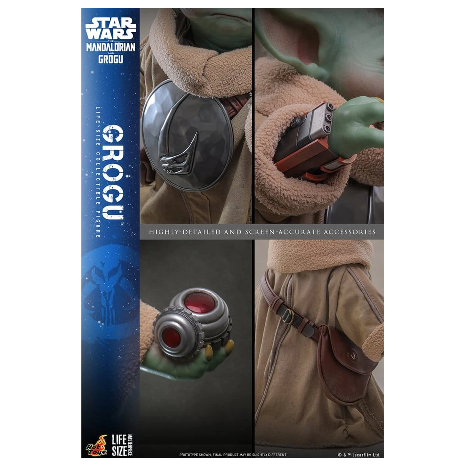 Star Wars: The Mandalorian & Grogu životná veľkosť figúrka Grogu 38 cm produktová fotografia