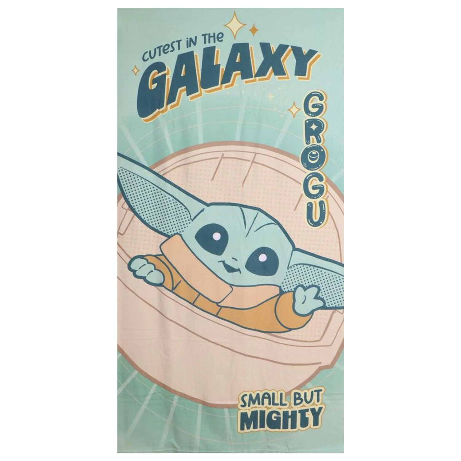 Star Wars The Mandalorian Grogu mikrovláknová plážová osuška produktová fotografia