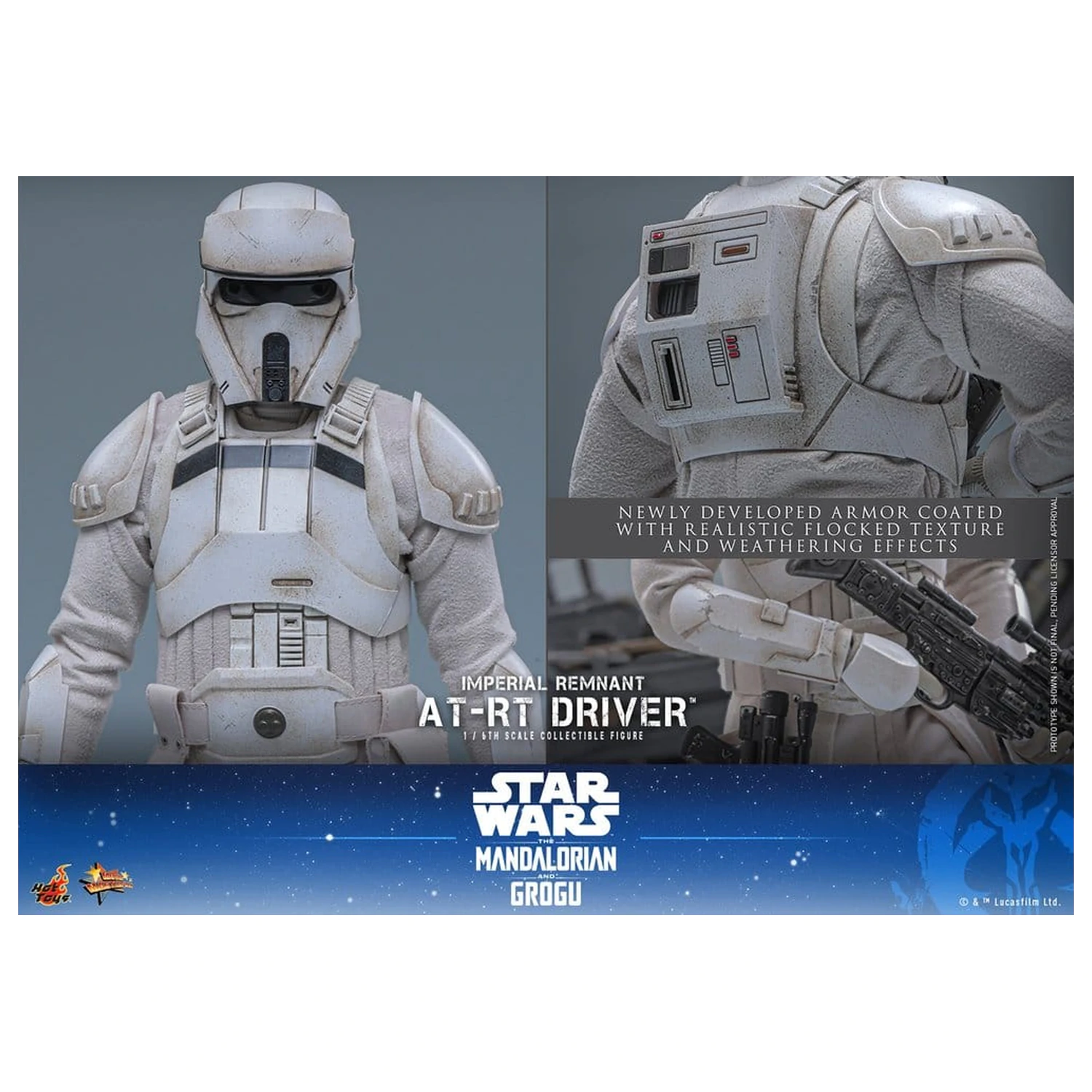 Star Wars: The Mandalorian & Grogu Movie Masterpiece akčná figúrka 1/6 Imperial Remnant AT-RT Driver 30 cm produktová fotografia