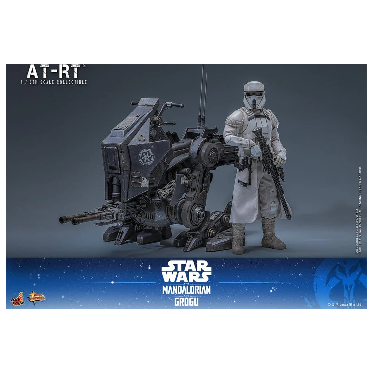 Star Wars: The Mandalorian & Grogu Movie Masterpiece akčná figúrka set 1/6 Imperial Remnant AT-RT Driver & AT-RT 60 cm produktová fotografia