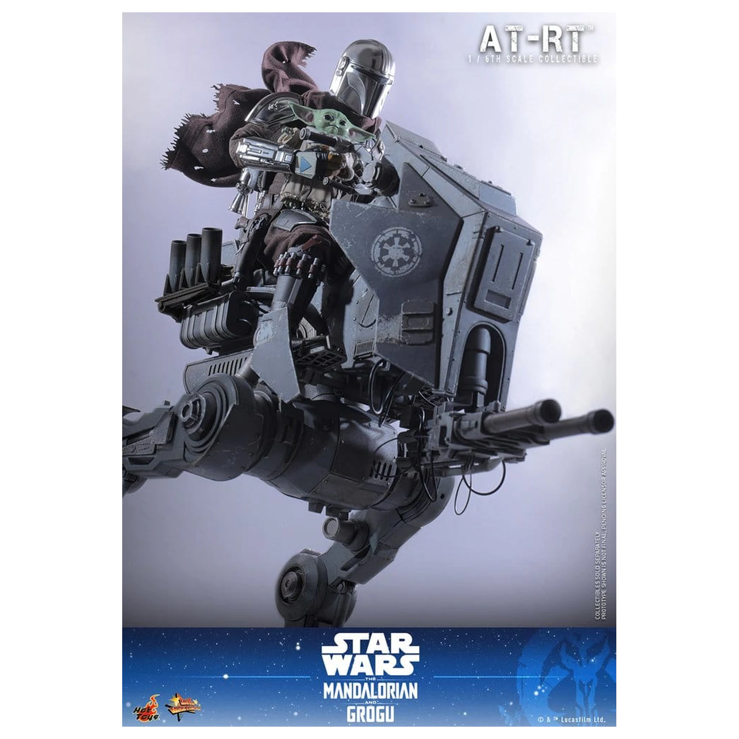 Star Wars: The Mandalorian & Grogu Movie Masterpiece akčná figúrka set 1/6 Imperial Remnant AT-RT Driver & AT-RT 60 cm produktová fotografia