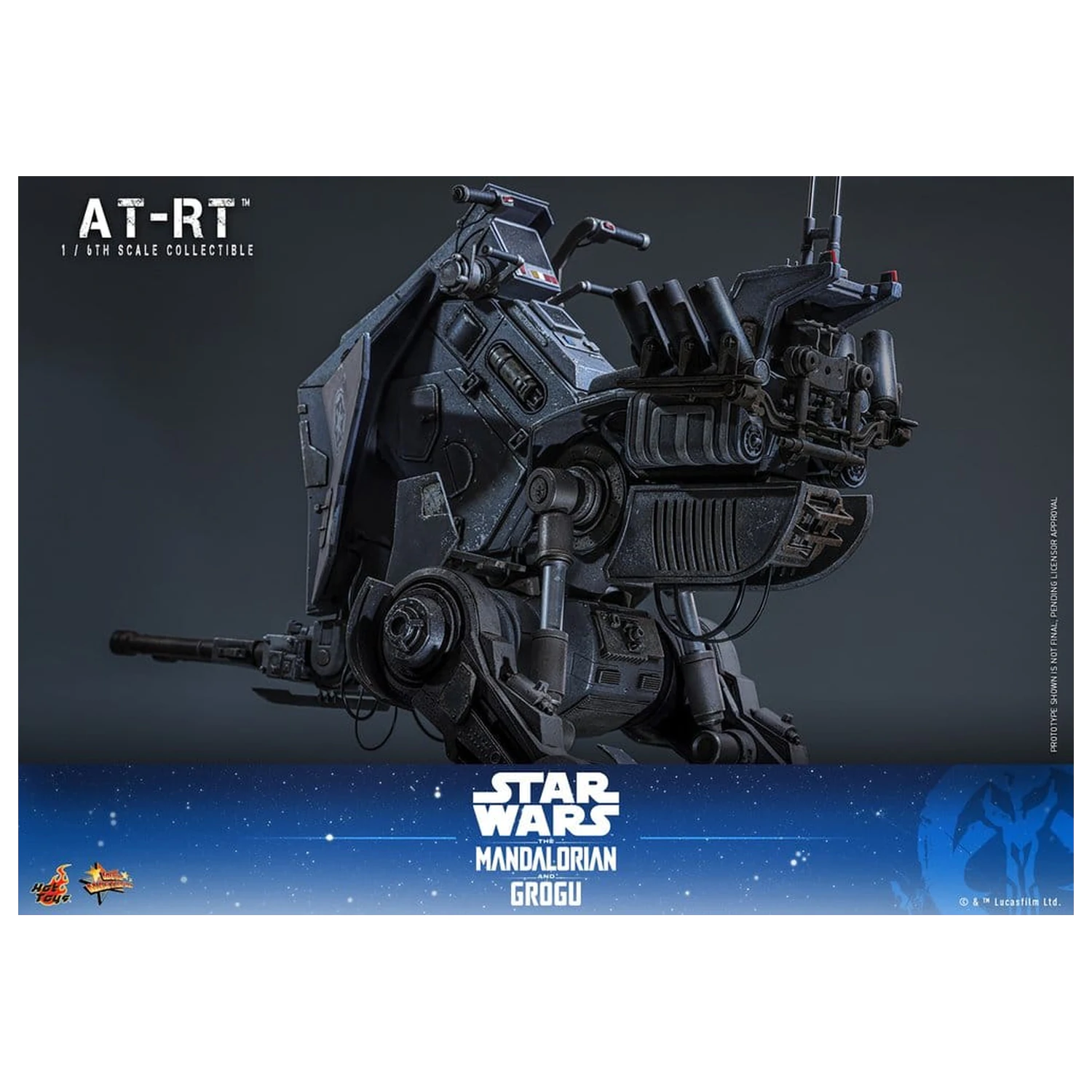 Star Wars: The Mandalorian & Grogu Movie Masterpiece akčná figúrka set 1/6 Imperial Remnant AT-RT Driver & AT-RT 60 cm produktová fotografia