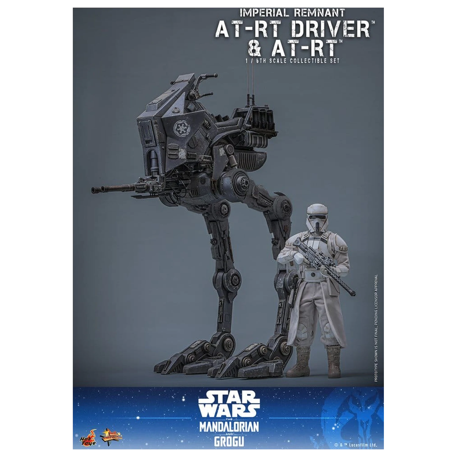 Star Wars: The Mandalorian & Grogu Movie Masterpiece akčná figúrka set 1/6 Imperial Remnant AT-RT Driver & AT-RT 60 cm produktová fotografia