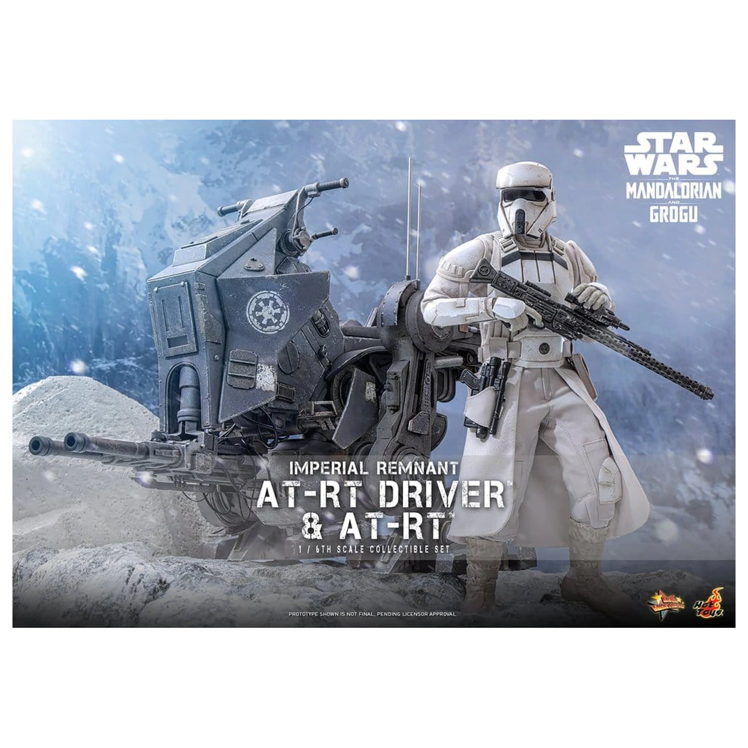 Star Wars: The Mandalorian & Grogu Movie Masterpiece akčná figúrka set 1/6 Imperial Remnant AT-RT Driver & AT-RT 60 cm produktová fotografia