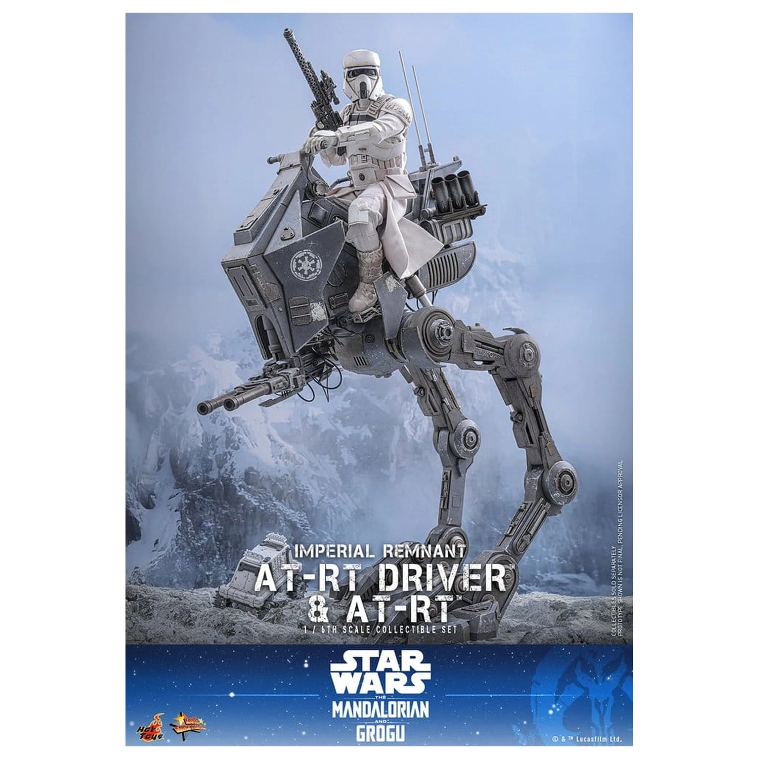 Star Wars: The Mandalorian & Grogu Movie Masterpiece akčná figúrka set 1/6 Imperial Remnant AT-RT Driver & AT-RT 60 cm produktová fotografia
