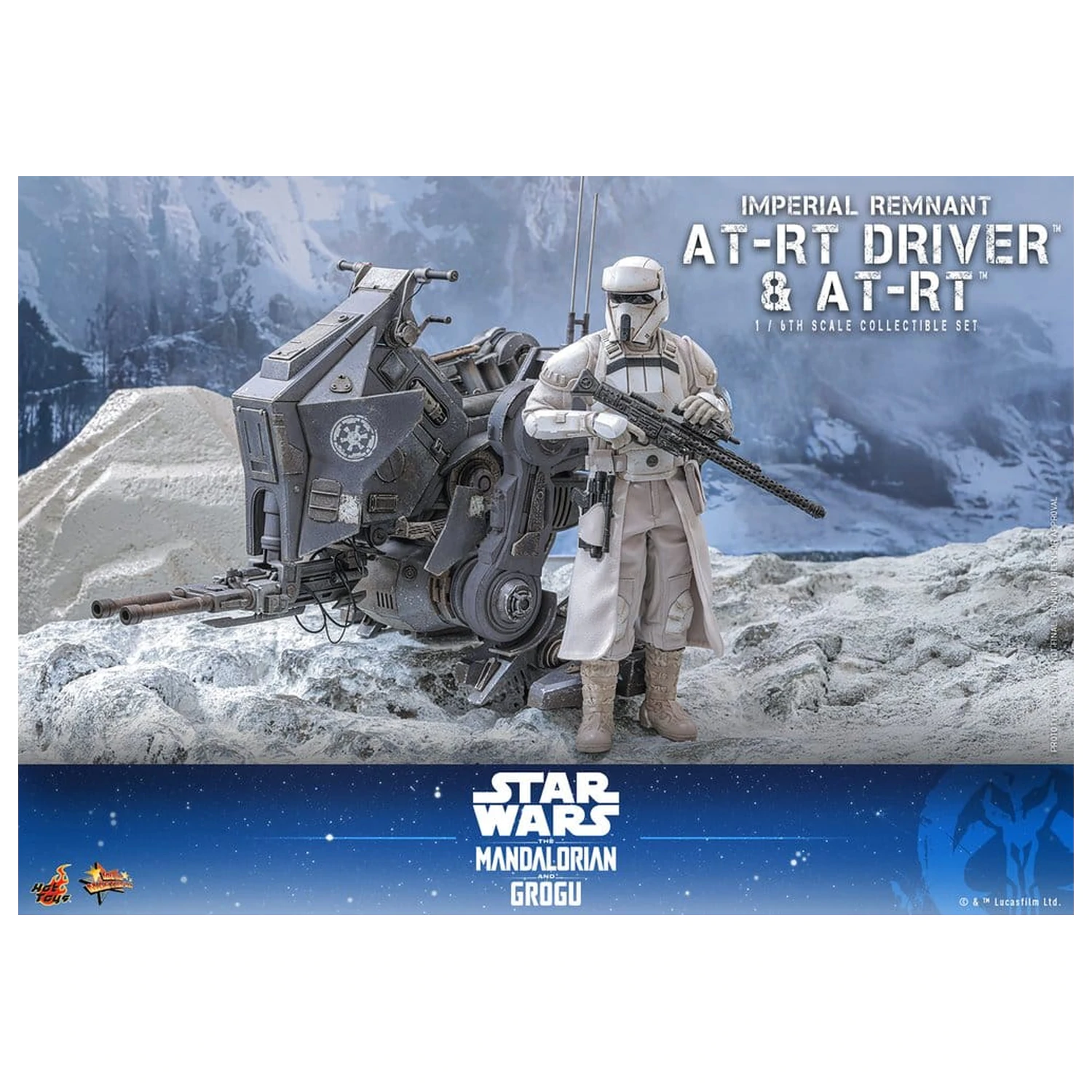 Star Wars: The Mandalorian & Grogu Movie Masterpiece akčná figúrka set 1/6 Imperial Remnant AT-RT Driver & AT-RT 60 cm produktová fotografia