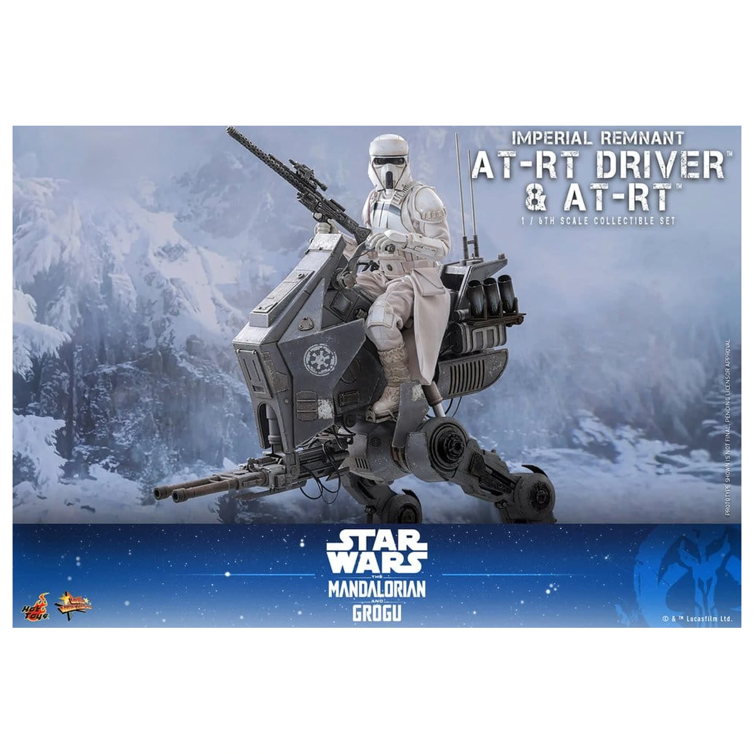 Star Wars: The Mandalorian & Grogu Movie Masterpiece akčná figúrka set 1/6 Imperial Remnant AT-RT Driver & AT-RT 60 cm produktová fotografia