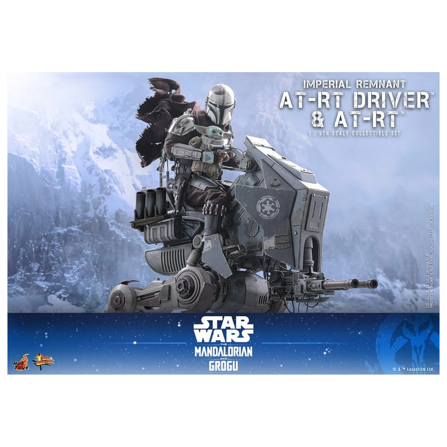 Star Wars: The Mandalorian & Grogu Movie Masterpiece akčná figúrka set 1/6 Imperial Remnant AT-RT Driver & AT-RT 60 cm produktová fotografia