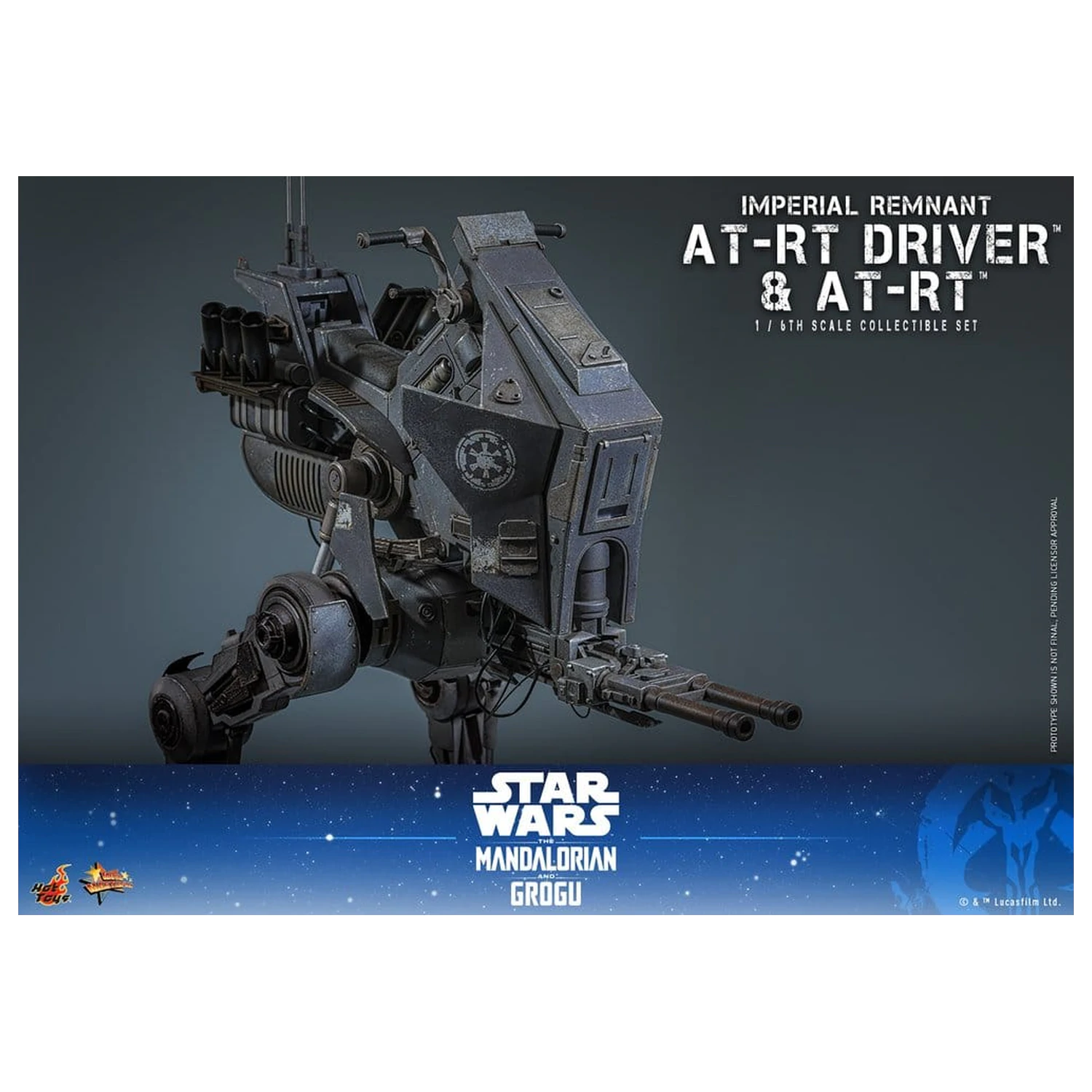 Star Wars: The Mandalorian & Grogu Movie Masterpiece akčná figúrka set 1/6 Imperial Remnant AT-RT Driver & AT-RT 60 cm produktová fotografia