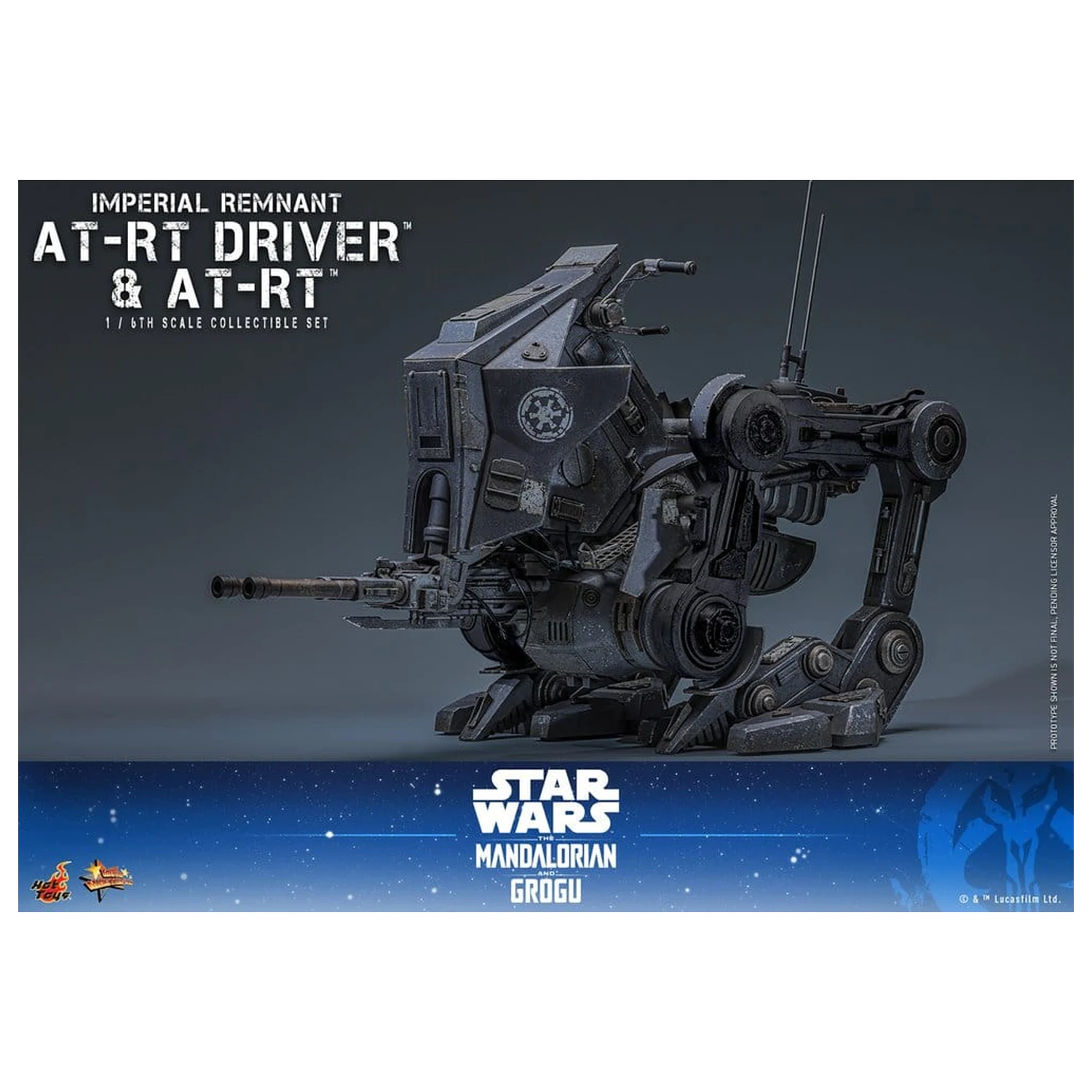 Star Wars: The Mandalorian & Grogu Movie Masterpiece akčná figúrka set 1/6 Imperial Remnant AT-RT Driver & AT-RT 60 cm produktová fotografia