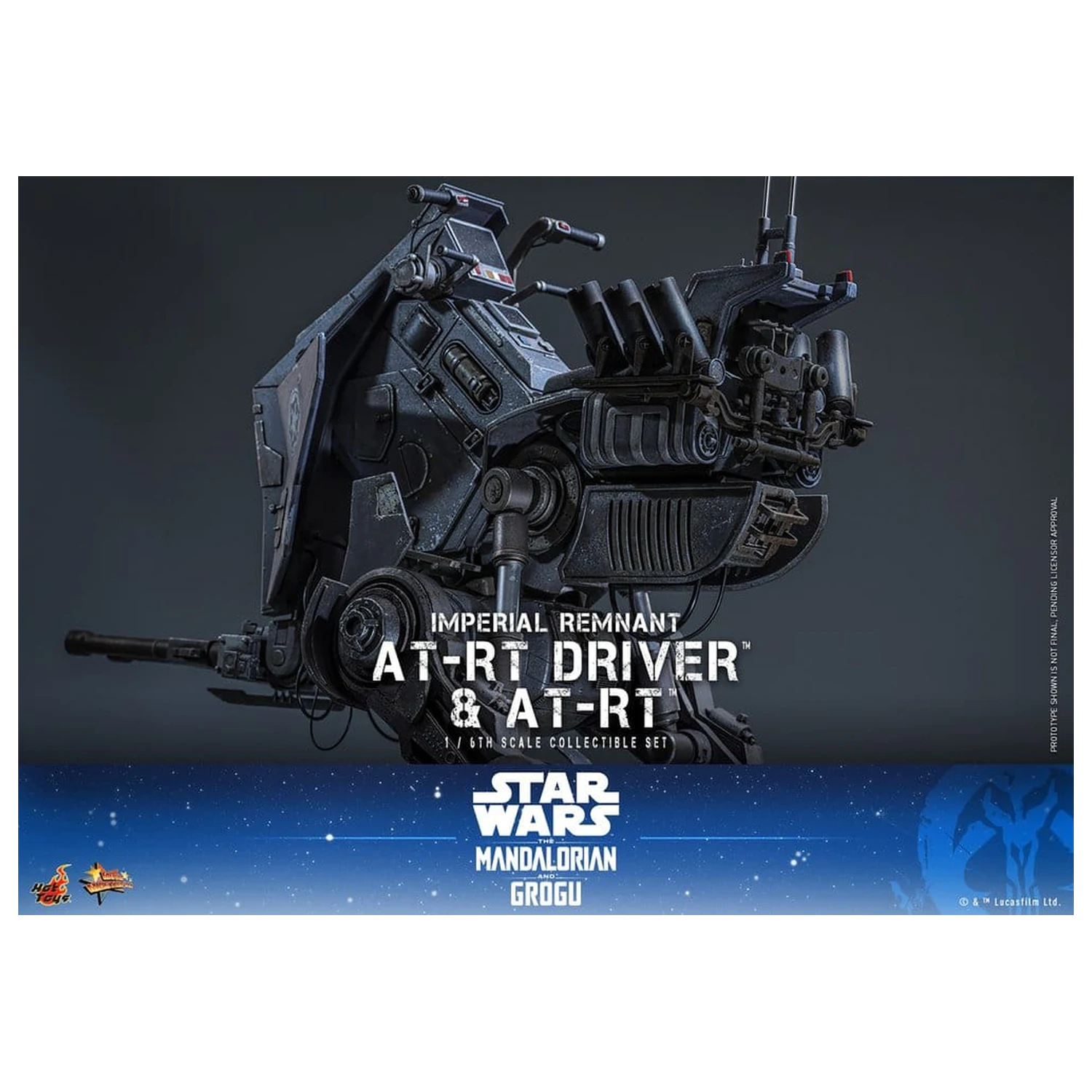 Star Wars: The Mandalorian & Grogu Movie Masterpiece akčná figúrka set 1/6 Imperial Remnant AT-RT Driver & AT-RT 60 cm produktová fotografia