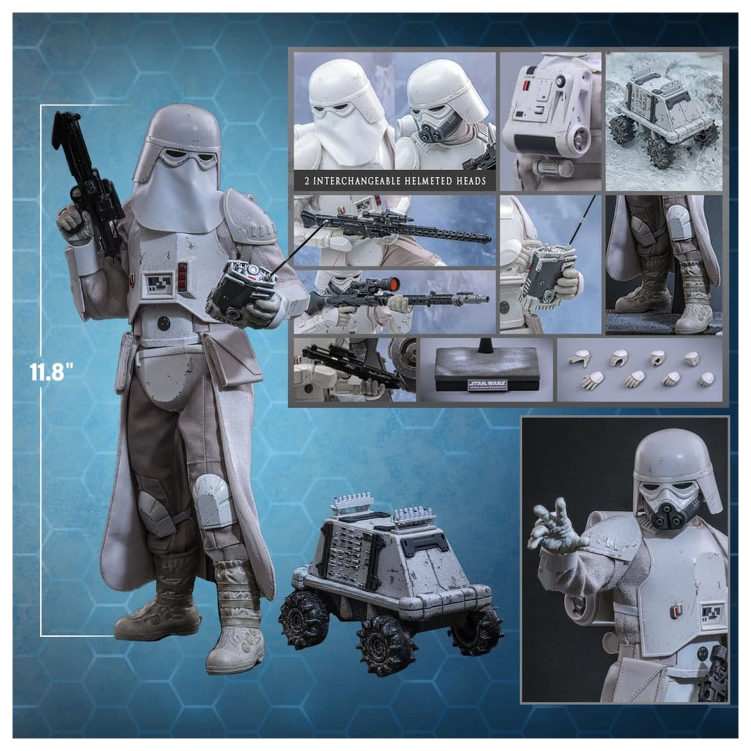 Star Wars: The Mandalorian & Grogu Movie Masterpiece akčná figúrka 1/6 Imperial Remnant Snowtrooper 30 cm produktová fotografia