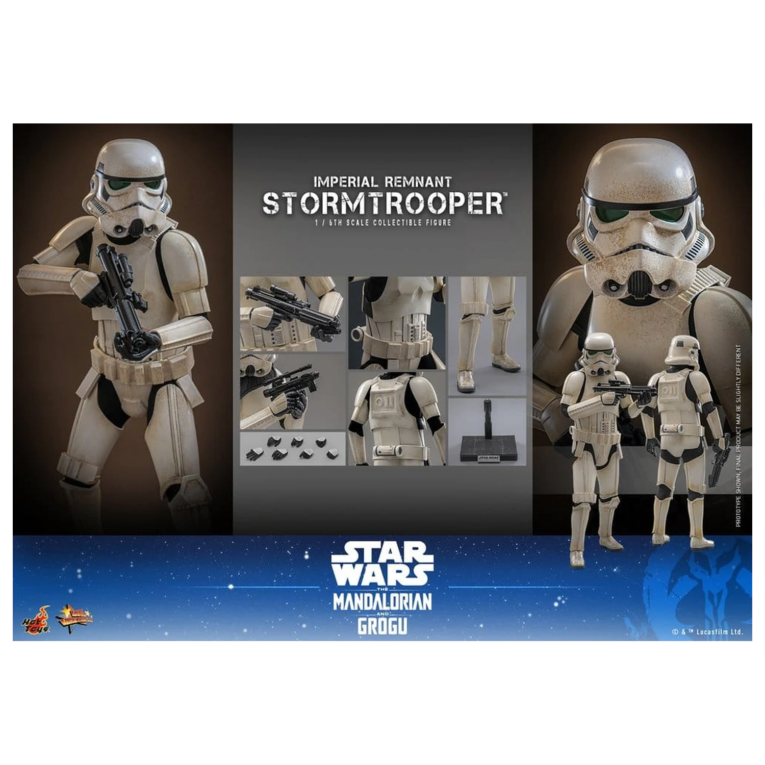 Star Wars: The Mandalorian & Grogu Movie Masterpiece akčná figúrka 1/6 Imperial Remnant Stormtrooper 30 cm produktová fotografia