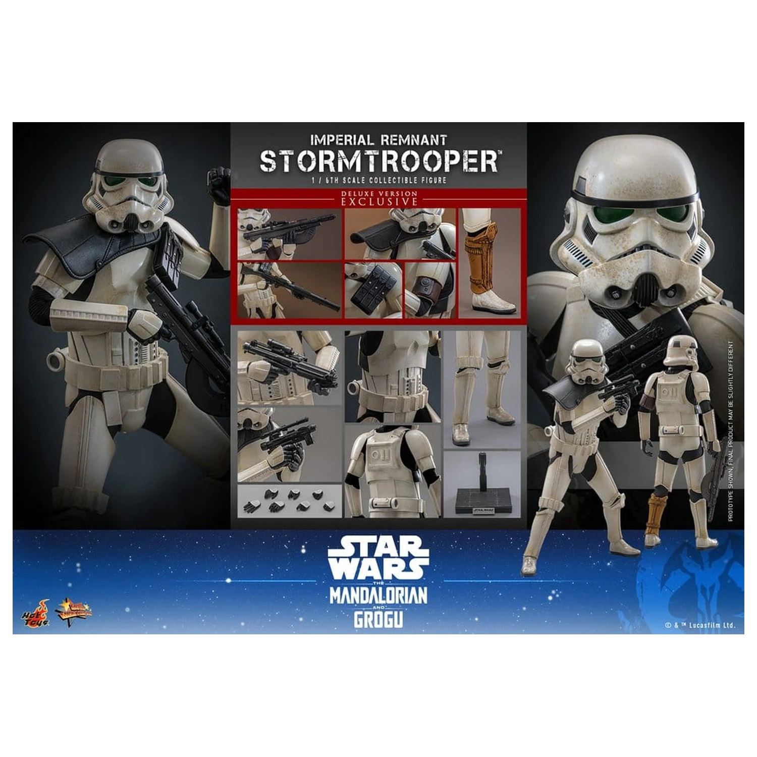 Star Wars: The Mandalorian & Grogu Movie Masterpiece akčná figúrka 1/6 Imperial Remnant Stormtrooper (Deluxe Version) 30 cm produktová fotografia