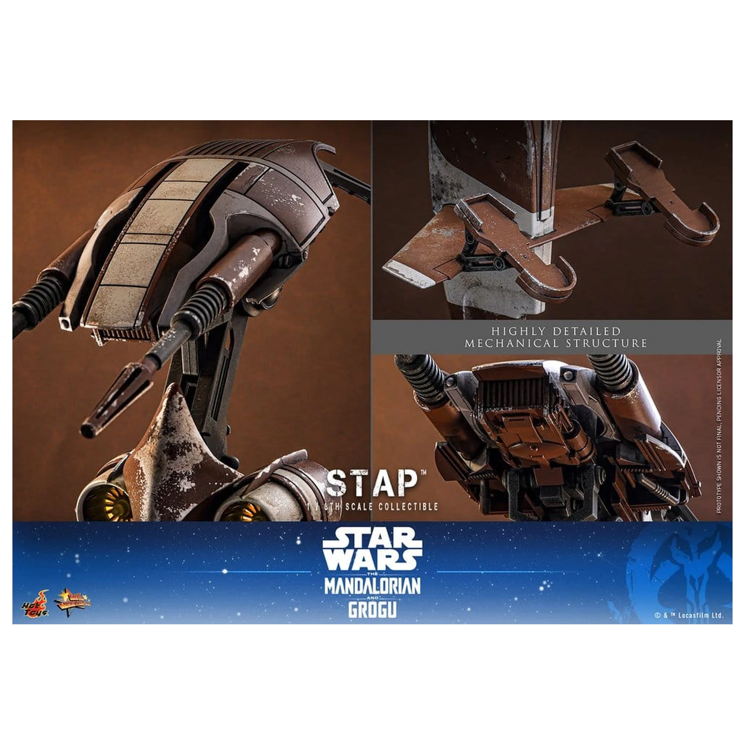 Star Wars: The Mandalorian & Grogu Movie Masterpiece Accessory 1/6 STAP 32 cm produktová fotografia