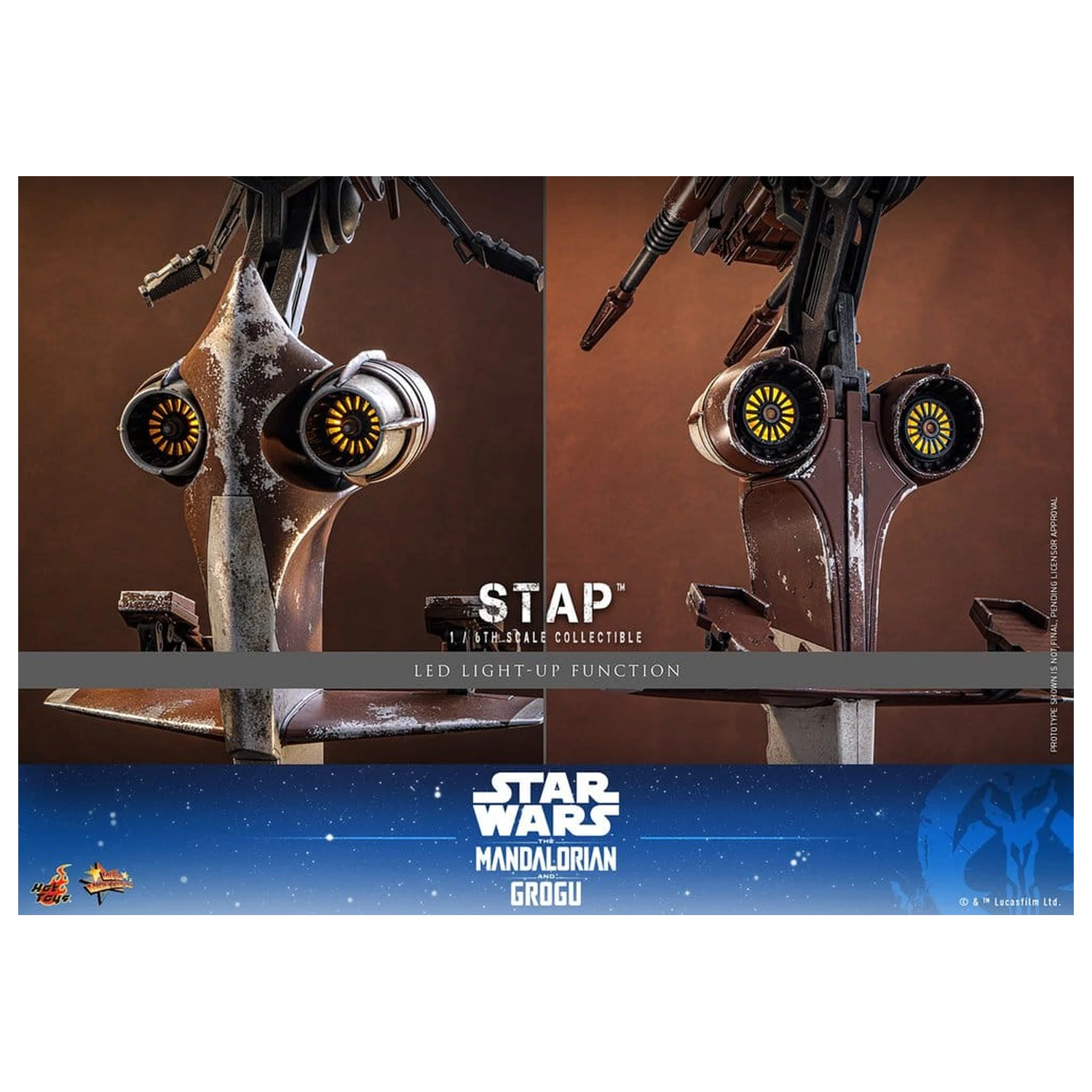 Star Wars: The Mandalorian & Grogu Movie Masterpiece Accessory 1/6 STAP 32 cm produktová fotografia