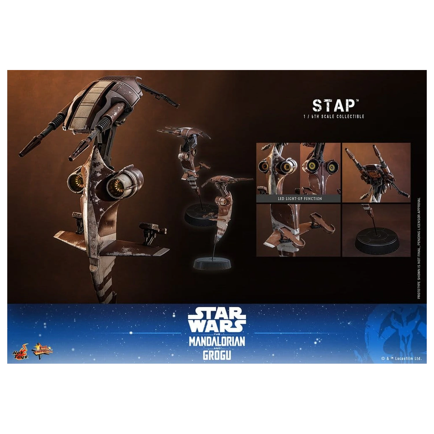Star Wars: The Mandalorian & Grogu Movie Masterpiece Accessory 1/6 STAP 32 cm produktová fotografia
