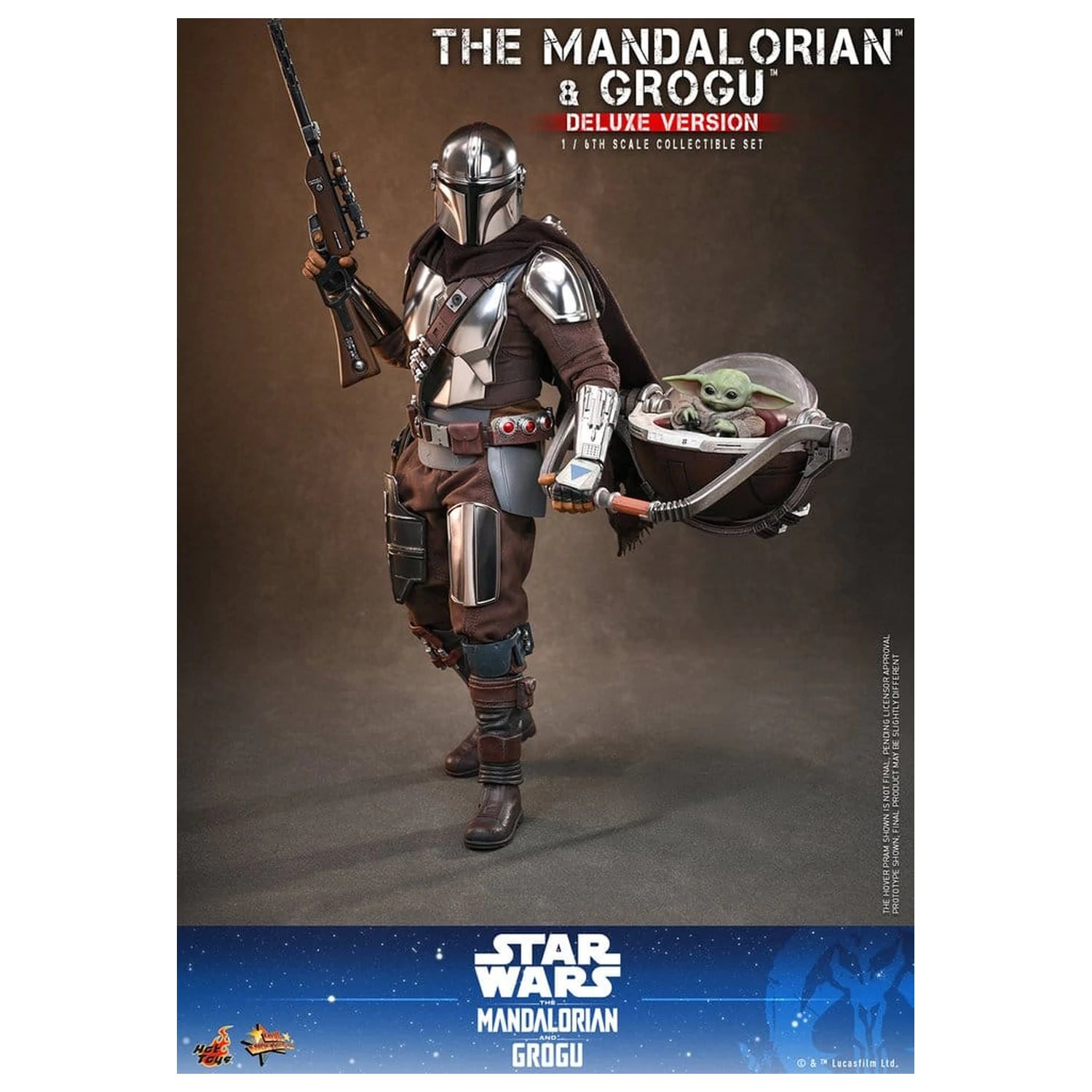 Star Wars: The Mandalorian & Grogu Movie Masterpiece akčná figúrka 1/6 The Mandalorian and Grogu (Deluxe Version) 31 cm produktová fotografia