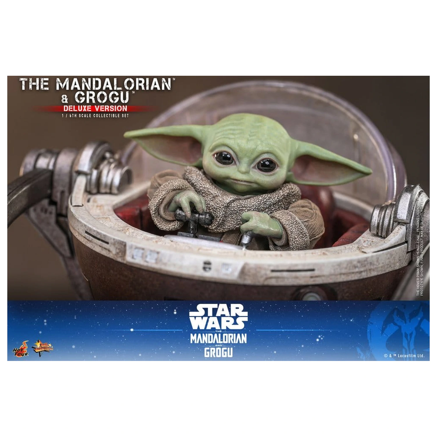 Star Wars: The Mandalorian & Grogu Movie Masterpiece akčná figúrka 1/6 The Mandalorian and Grogu (Deluxe Version) 31 cm produktová fotografia