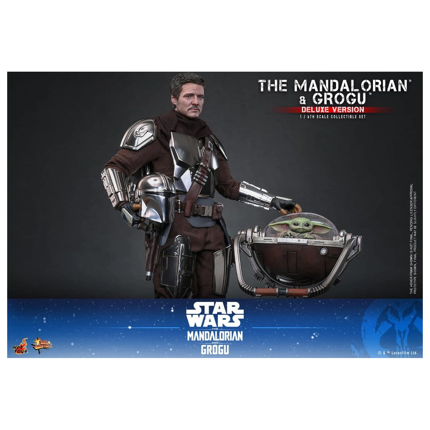 Star Wars: The Mandalorian & Grogu Movie Masterpiece akčná figúrka 1/6 The Mandalorian and Grogu (Deluxe Version) 31 cm produktová fotografia