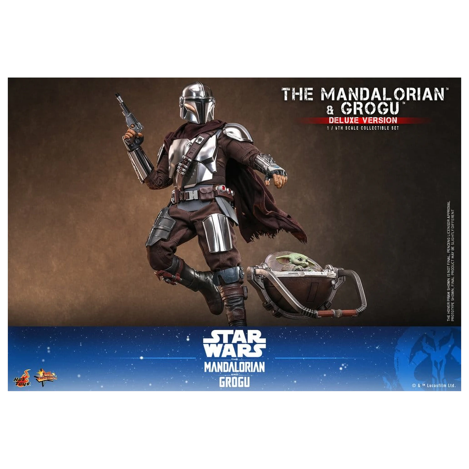 Star Wars: The Mandalorian & Grogu Movie Masterpiece akčná figúrka 1/6 The Mandalorian and Grogu (Deluxe Version) 31 cm produktová fotografia
