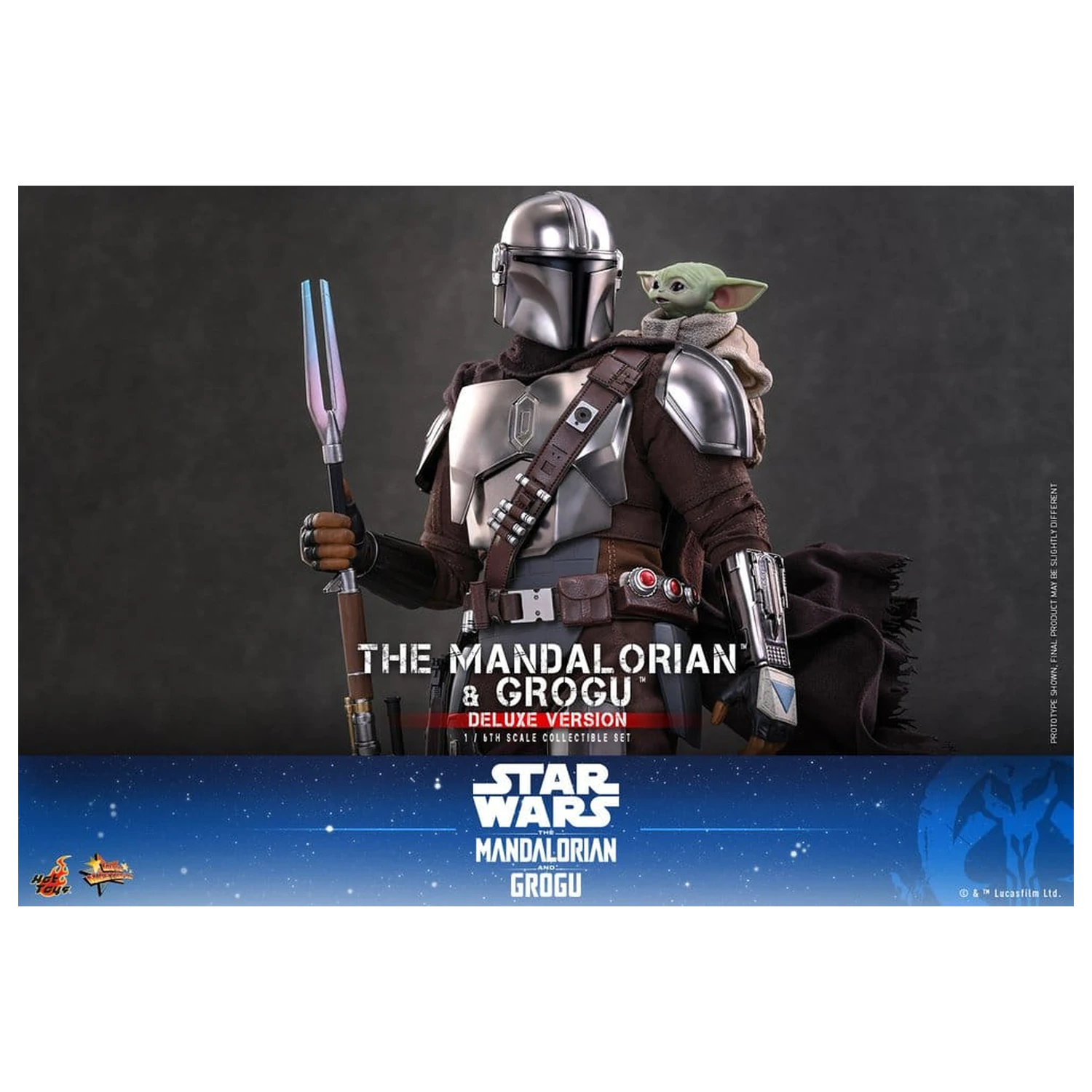 Star Wars: The Mandalorian & Grogu Movie Masterpiece akčná figúrka 1/6 The Mandalorian and Grogu (Deluxe Version) 31 cm produktová fotografia
