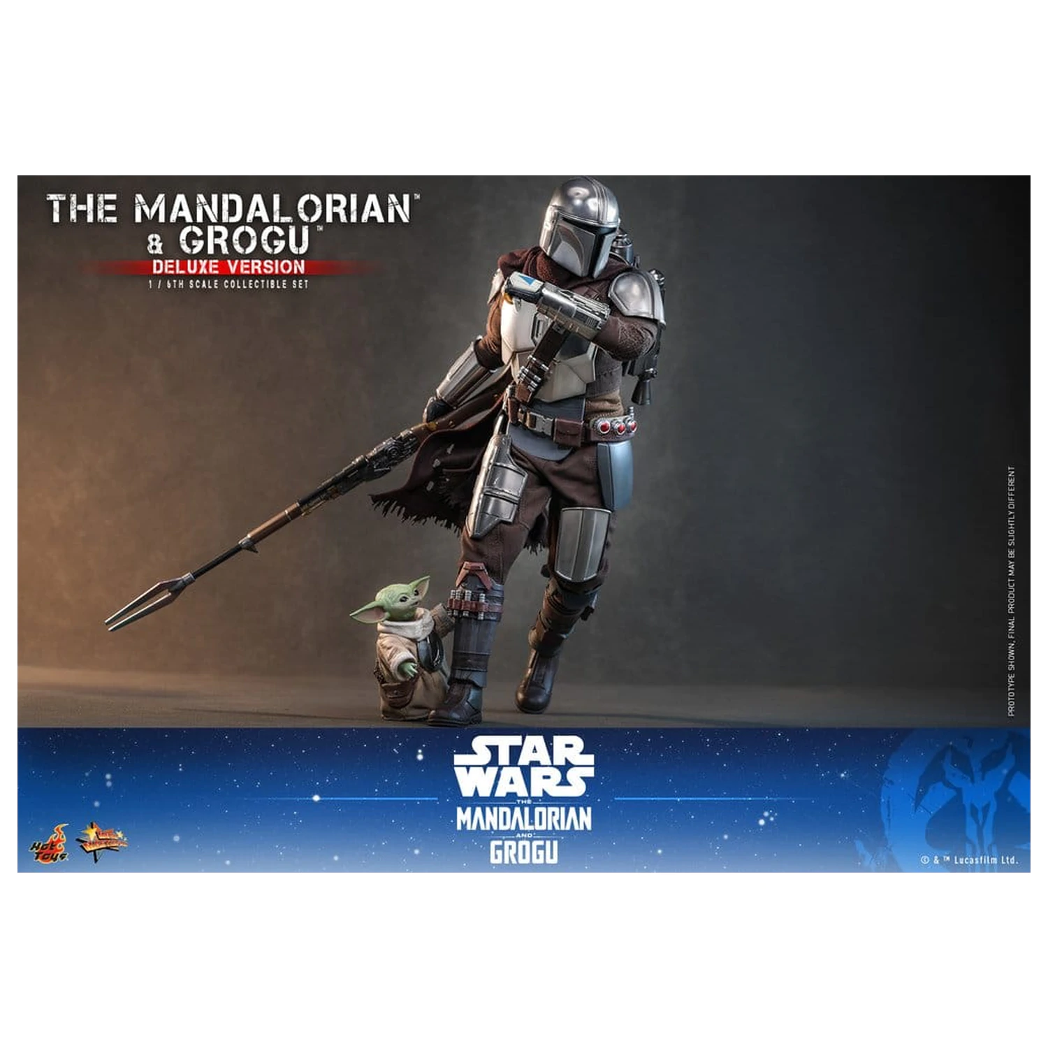 Star Wars: The Mandalorian & Grogu Movie Masterpiece akčná figúrka 1/6 The Mandalorian and Grogu (Deluxe Version) 31 cm produktová fotografia