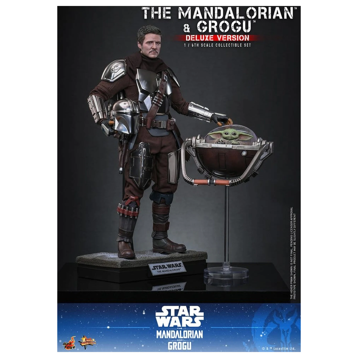 Star Wars: The Mandalorian & Grogu Movie Masterpiece akčná figúrka 1/6 The Mandalorian and Grogu (Deluxe Version) 31 cm produktová fotografia