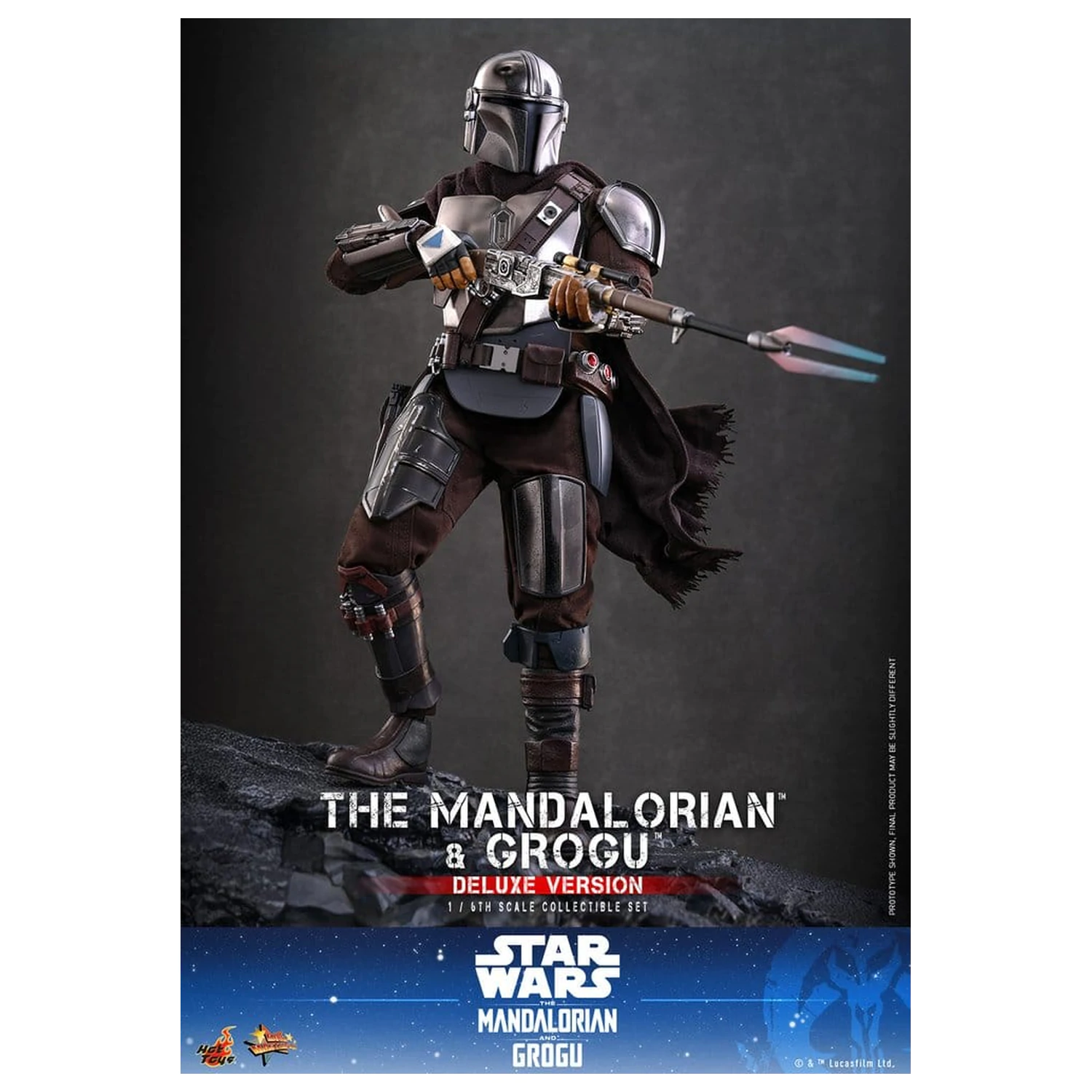 Star Wars: The Mandalorian & Grogu Movie Masterpiece akčná figúrka 1/6 The Mandalorian and Grogu (Deluxe Version) 31 cm produktová fotografia