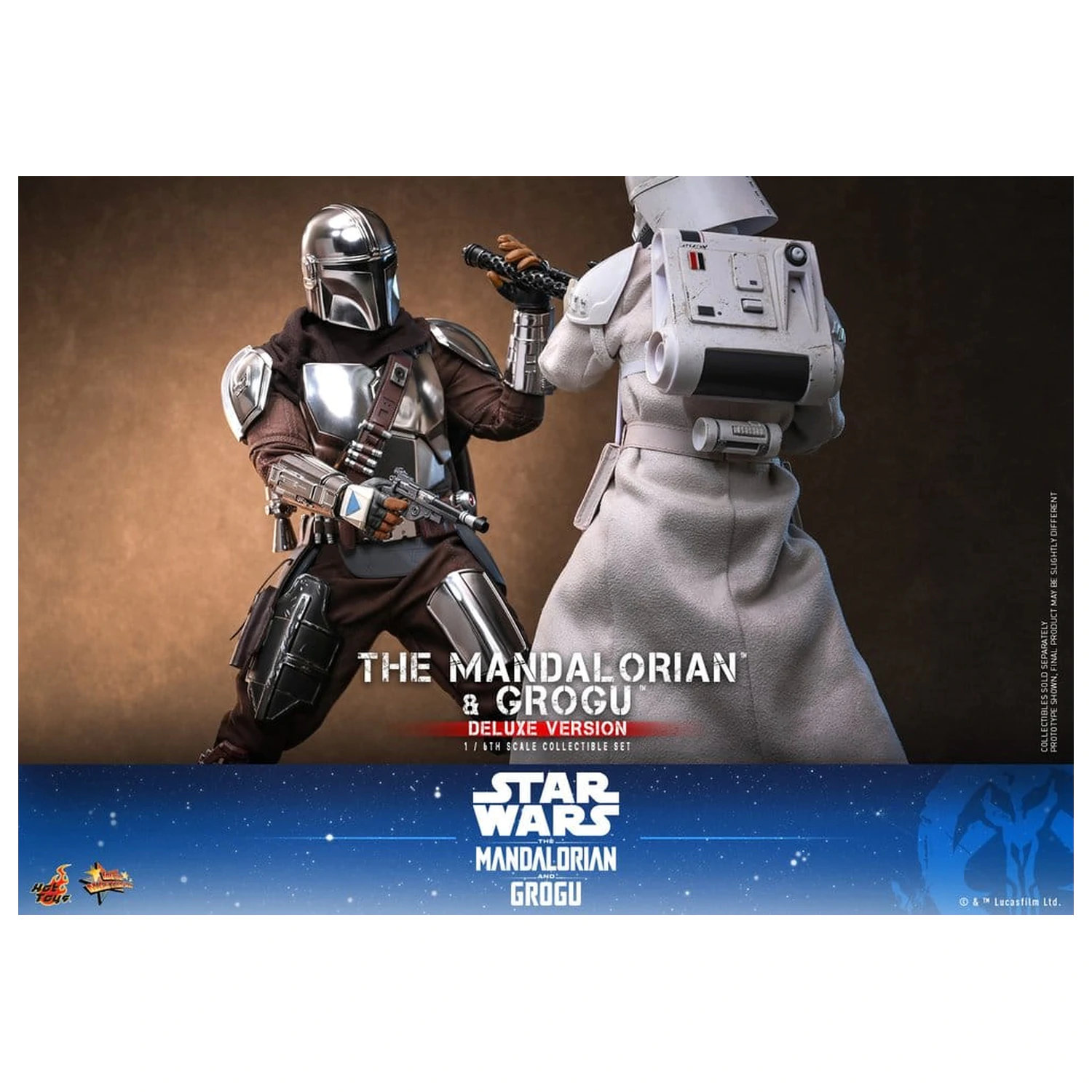 Star Wars: The Mandalorian & Grogu Movie Masterpiece akčná figúrka 1/6 The Mandalorian and Grogu (Deluxe Version) 31 cm produktová fotografia
